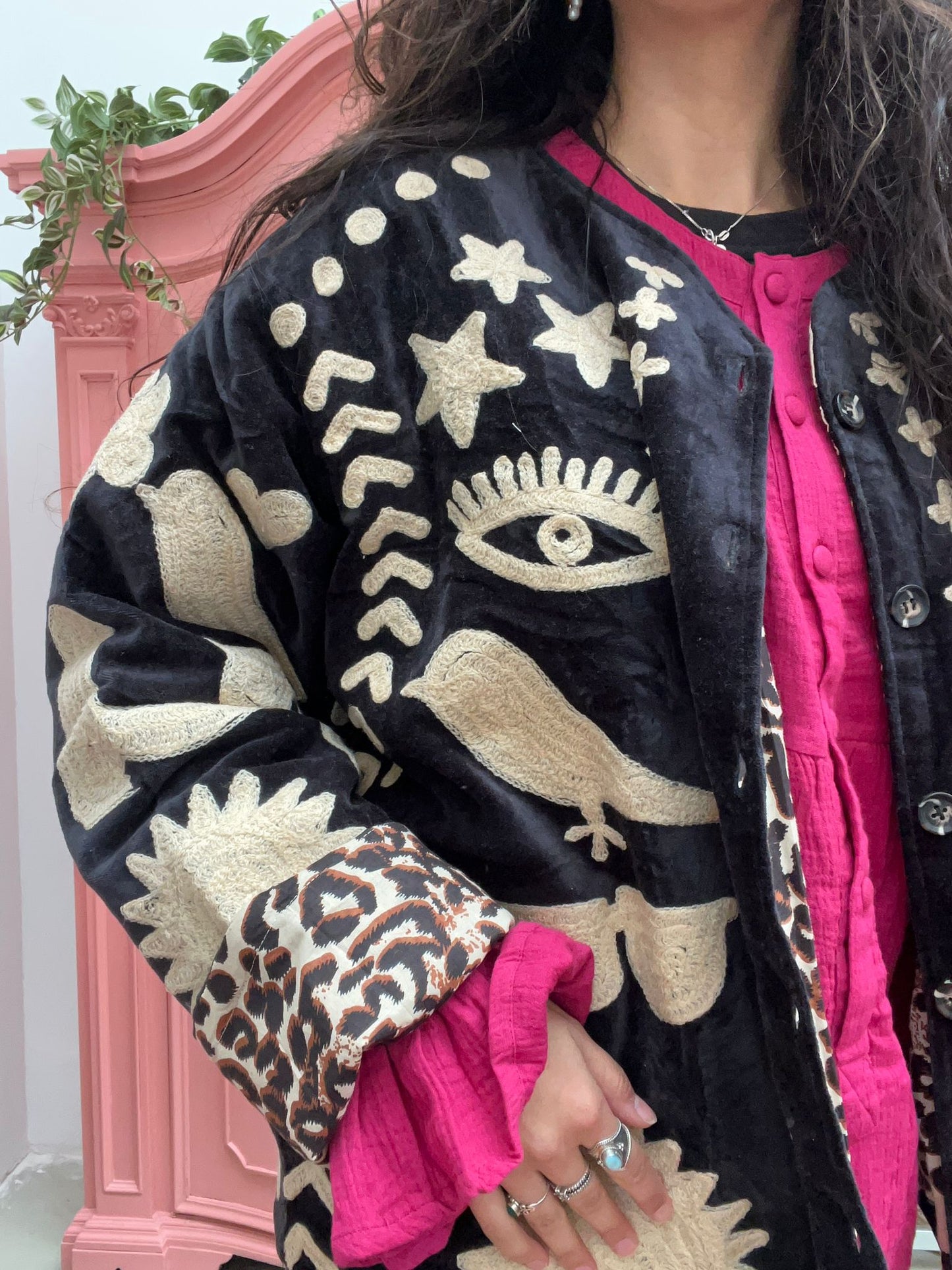 Velvet Jacket DREAM zwart