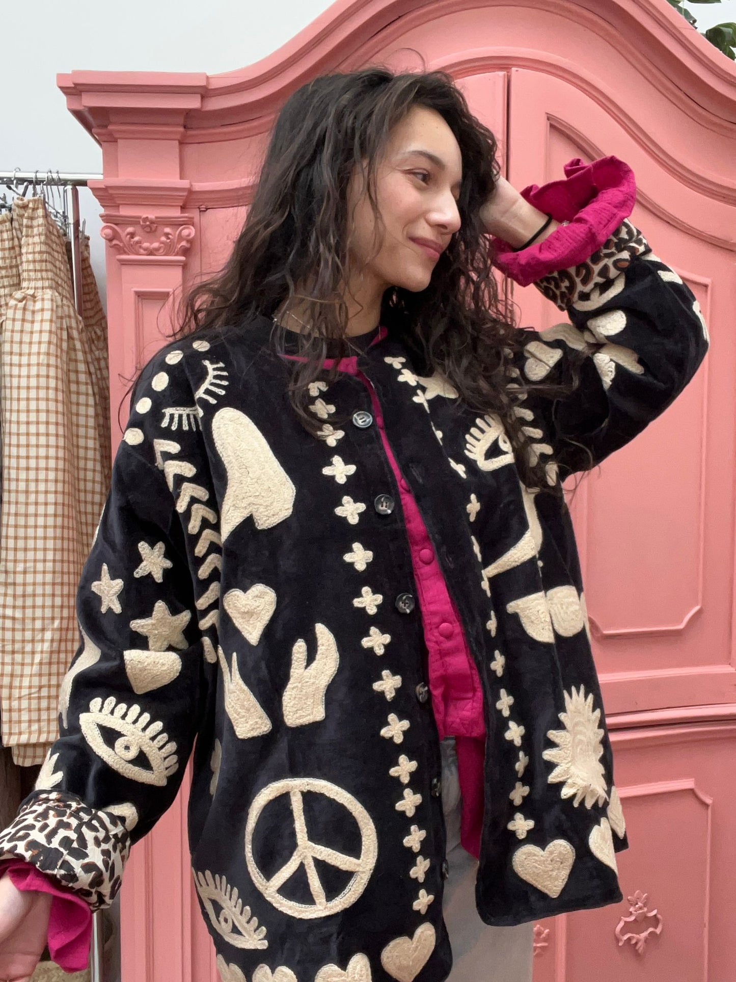 Velvet Jacket DREAM zwart