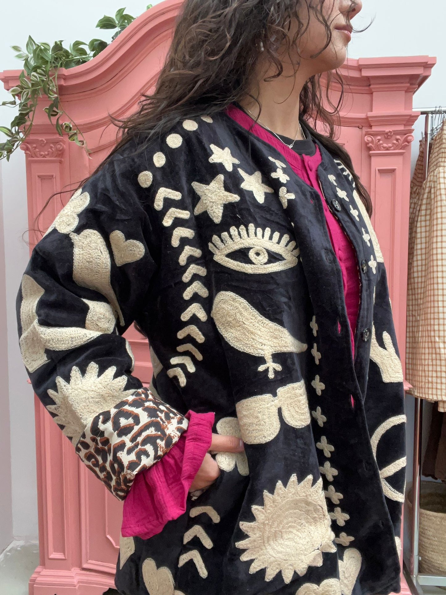 Velvet Jacket DREAM zwart