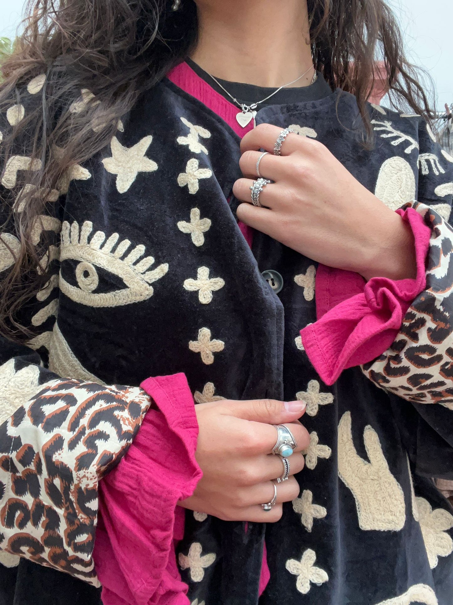 Velvet Jacket DREAM zwart