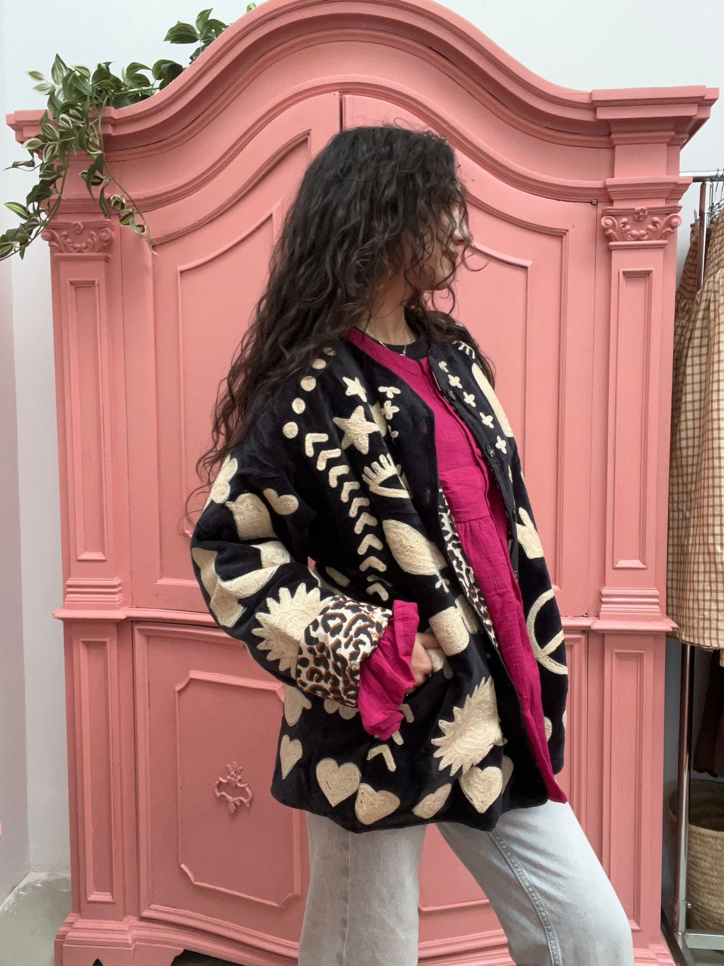 Velvet Jacket DREAM zwart