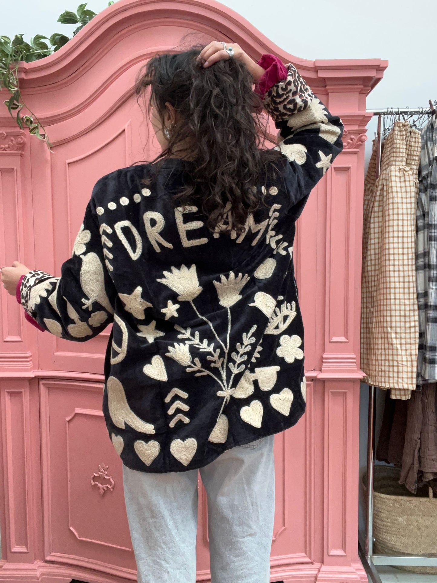 Velvet Jacket DREAM zwart