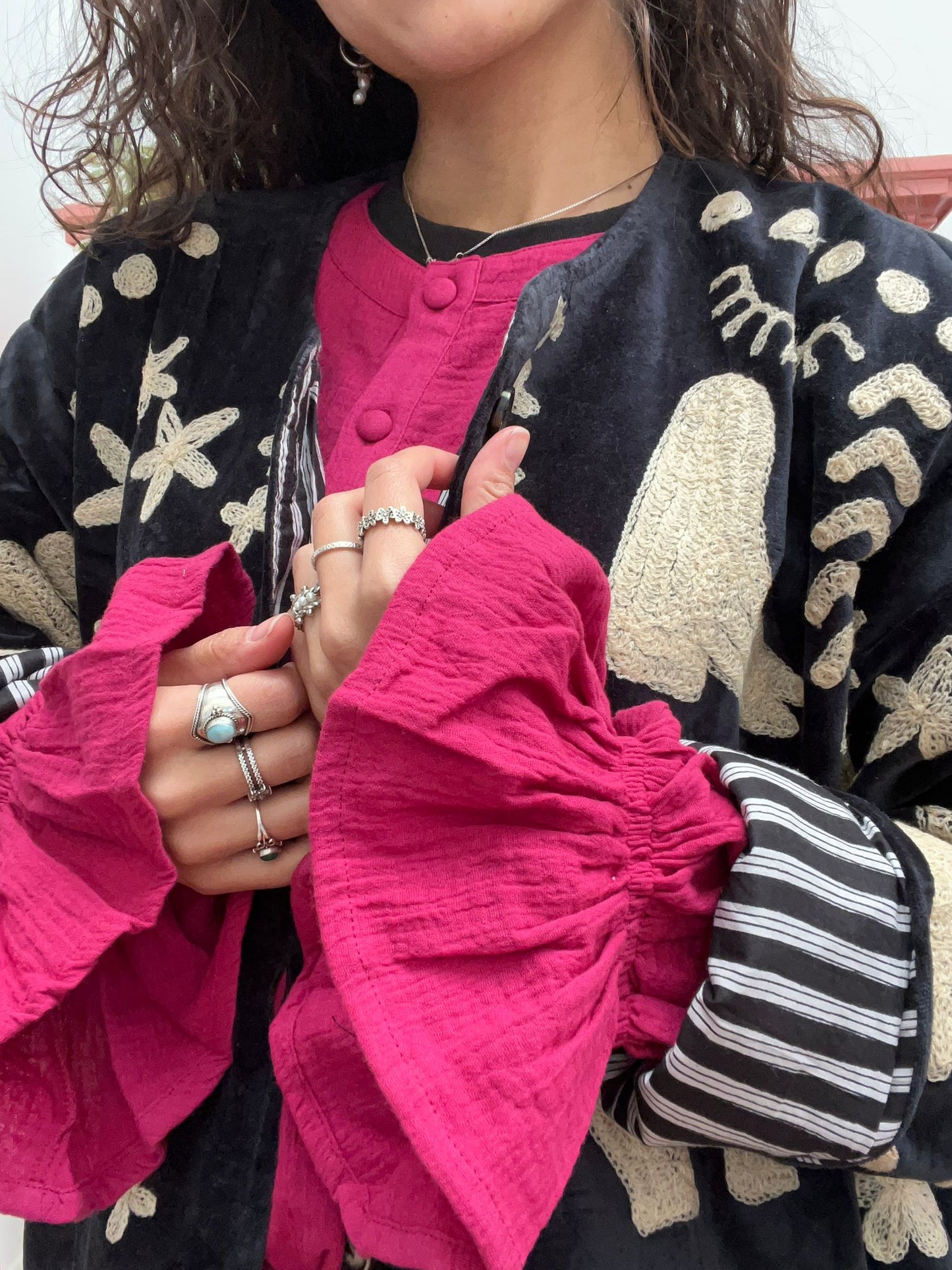 Velvet Jacket DREAM zwart