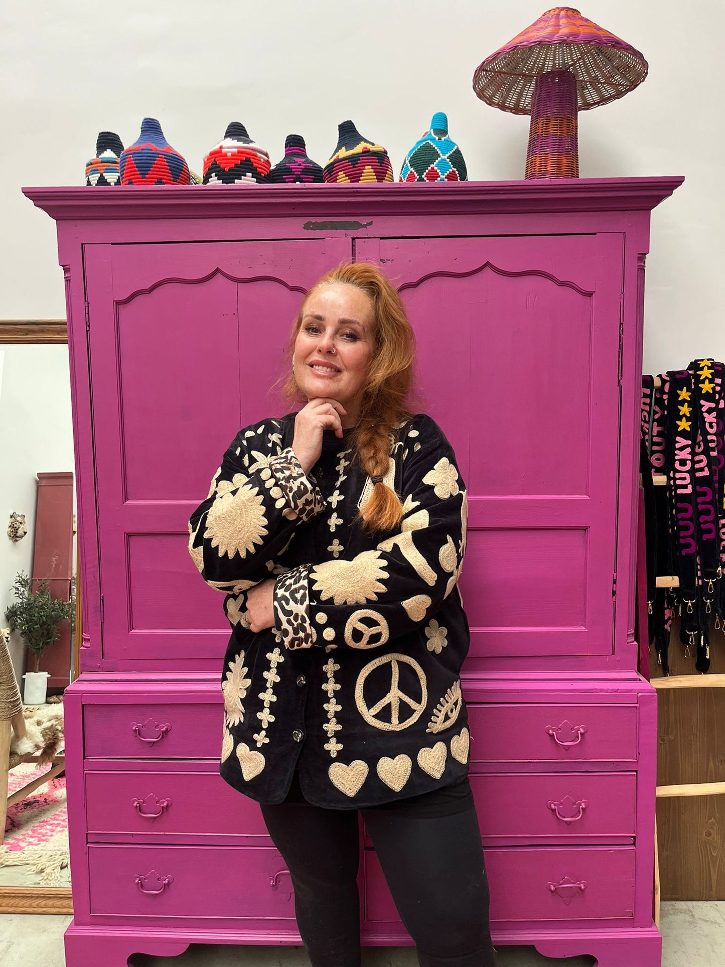 Velvet Jacket DREAM zwart