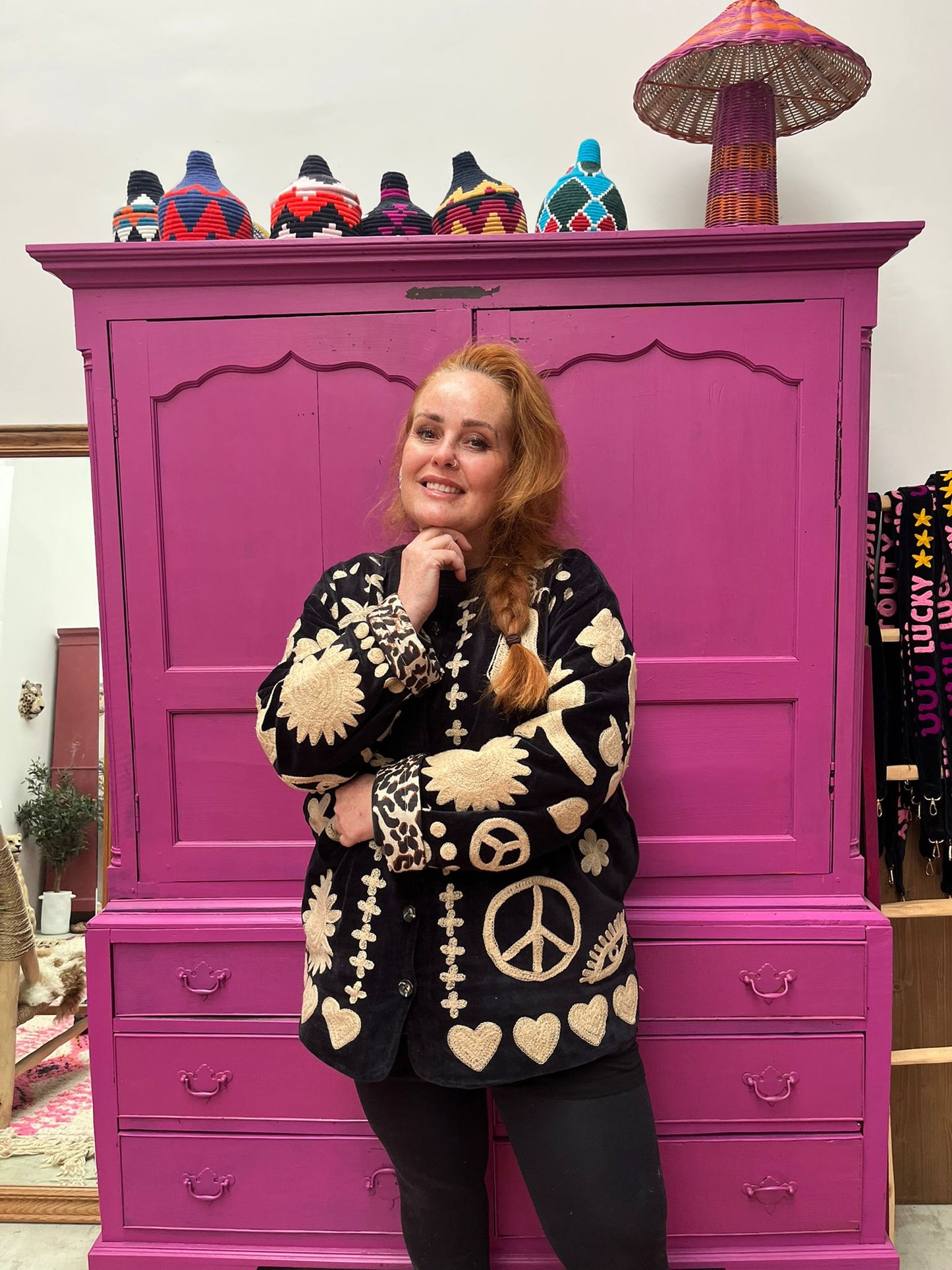 Velvet Jacket DREAM zwart