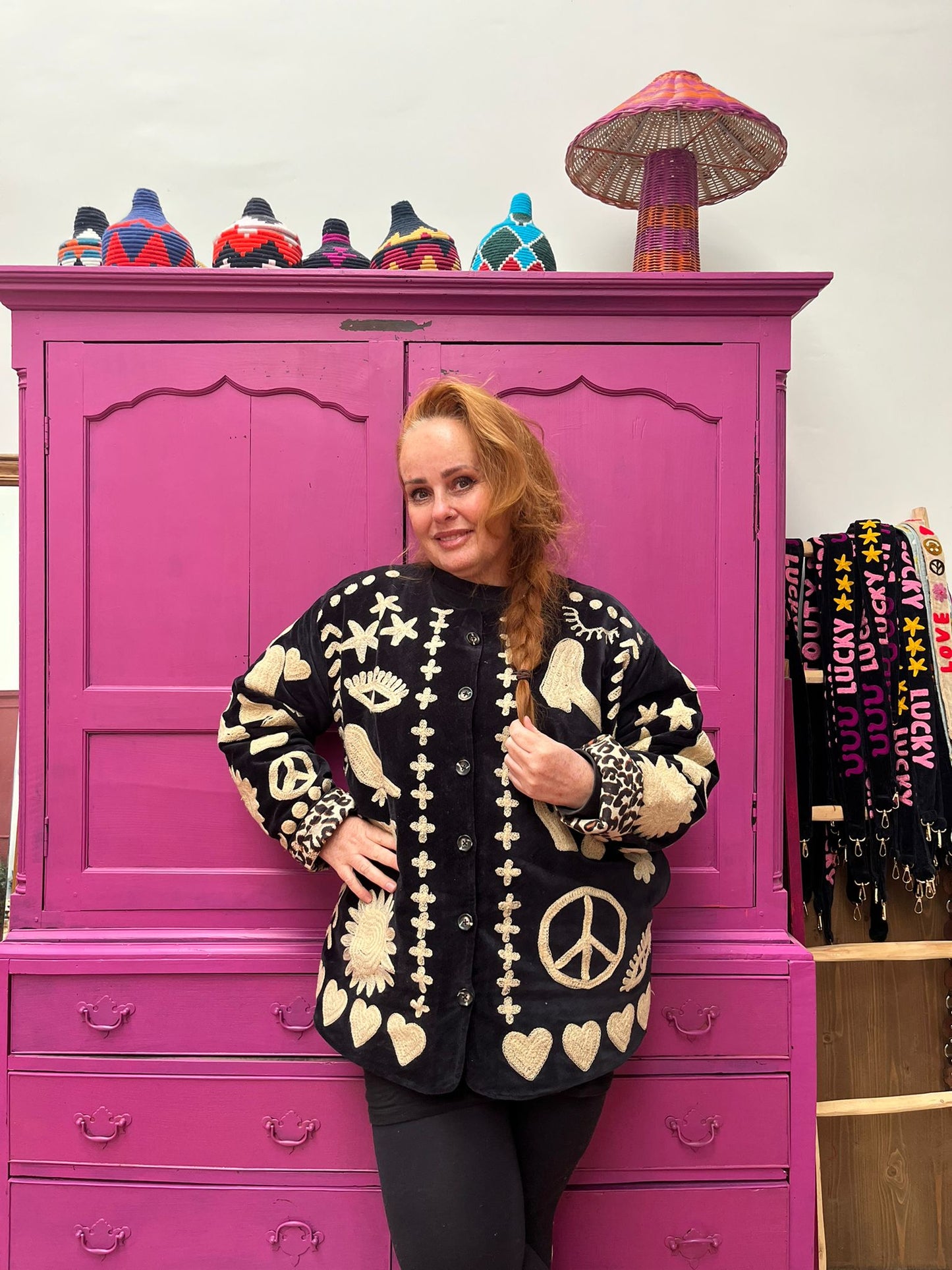 Velvet Jacket DREAM zwart