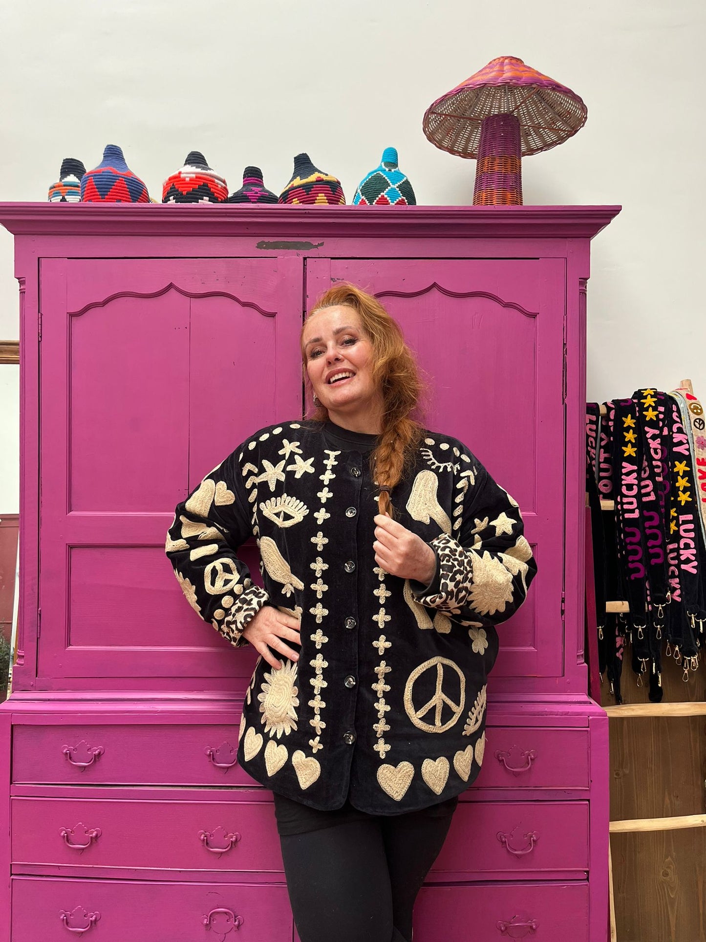 Velvet Jacket DREAM zwart