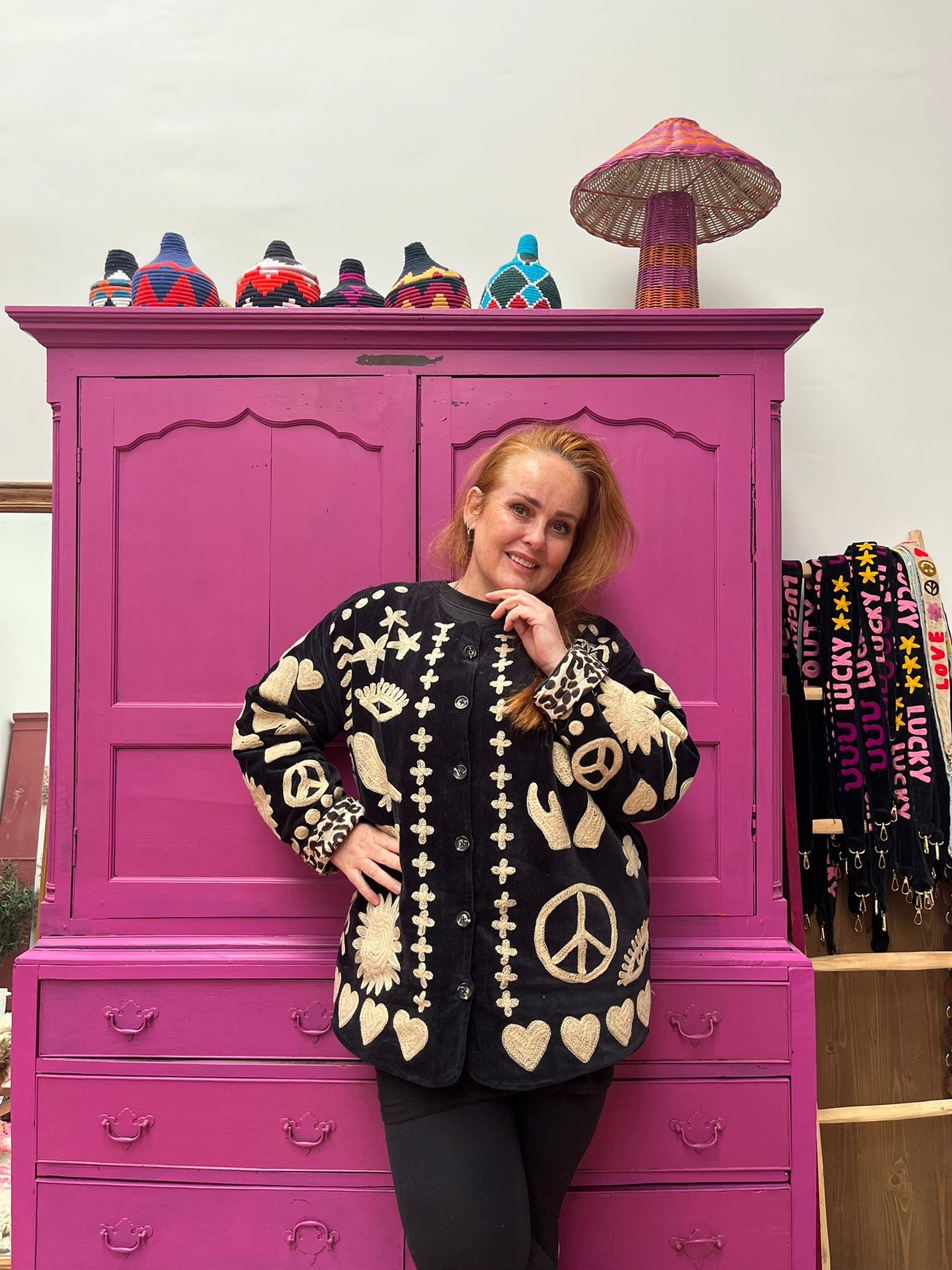 Velvet Jacket DREAM zwart