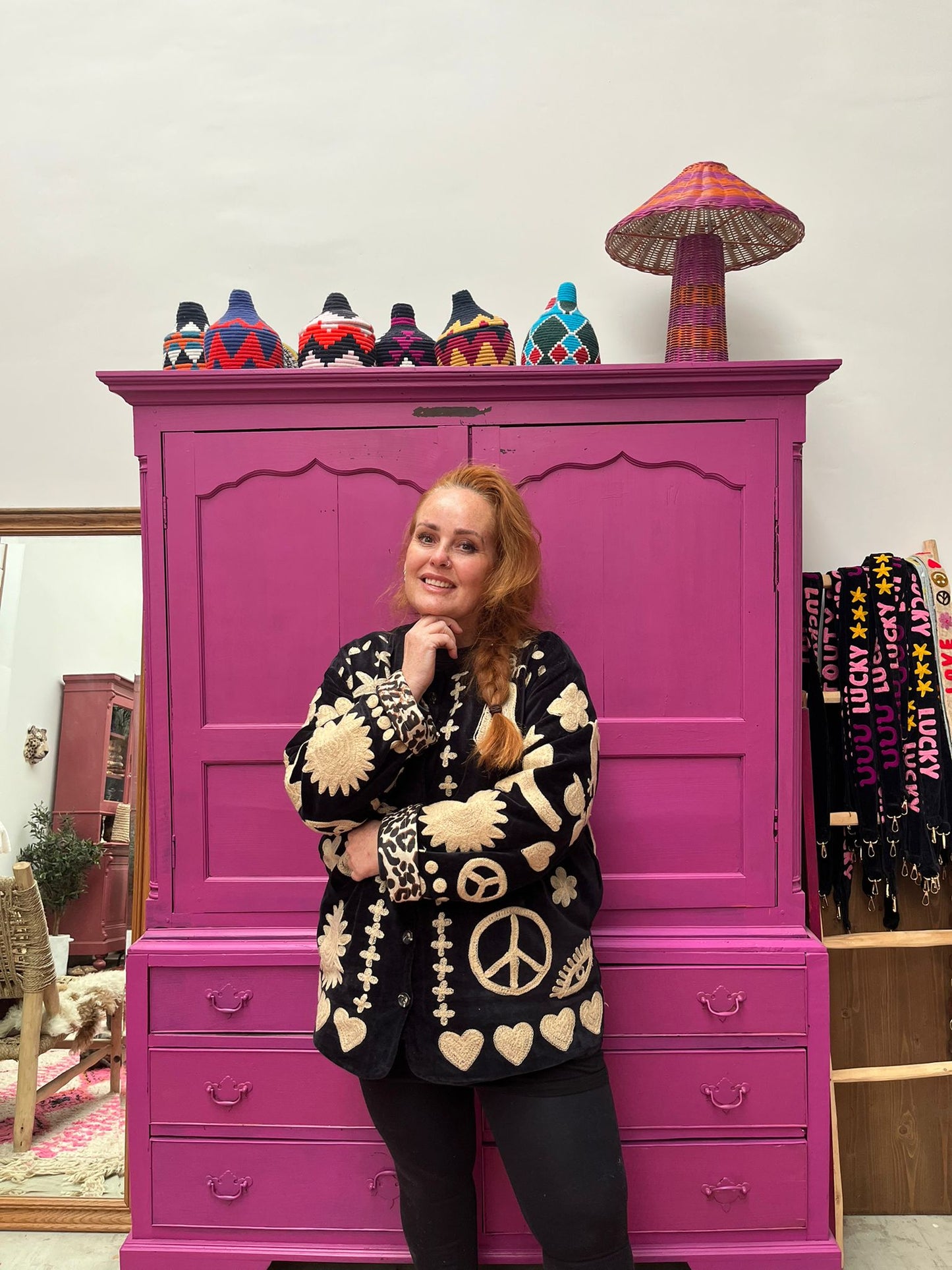 Velvet Jacket DREAM zwart