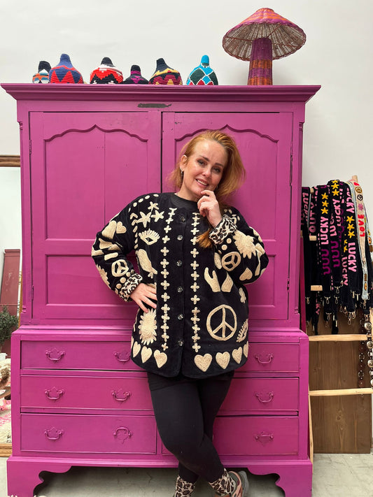 Velvet Jacket DREAM zwart