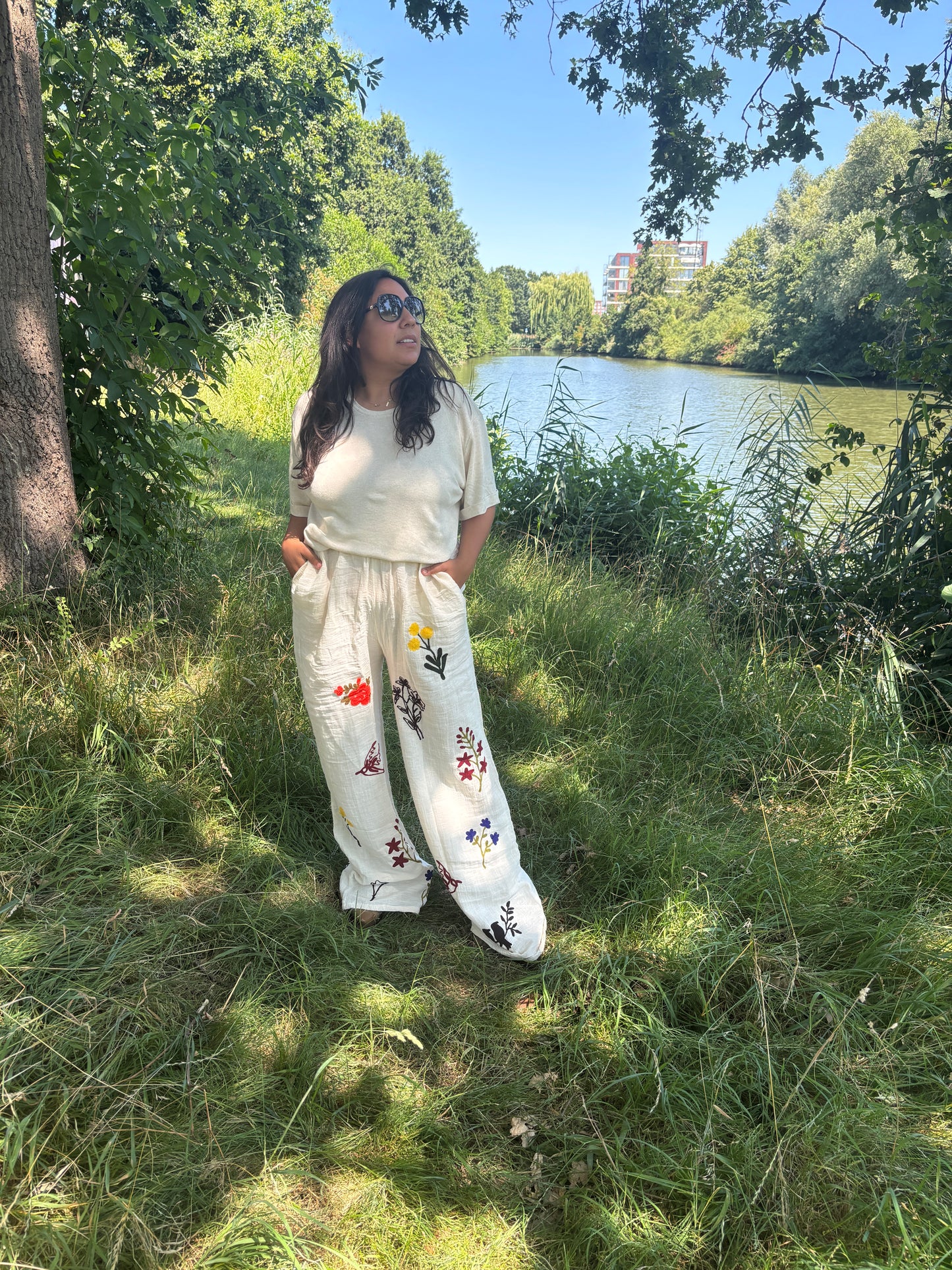 TOUT - SET OF 2 Embroidery Pants