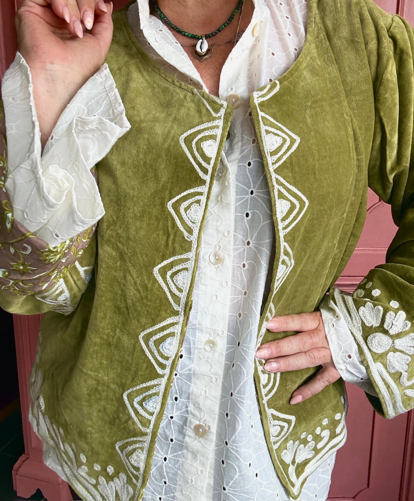 TOUT - Yasmine Jacket Velvet Green