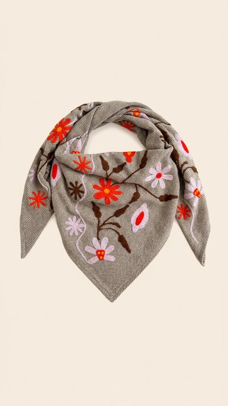 TOUT -  Set van 2 Kiki Flowers Sjaals