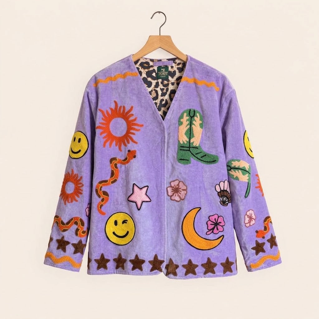 Velvet embroidery Ella jacket