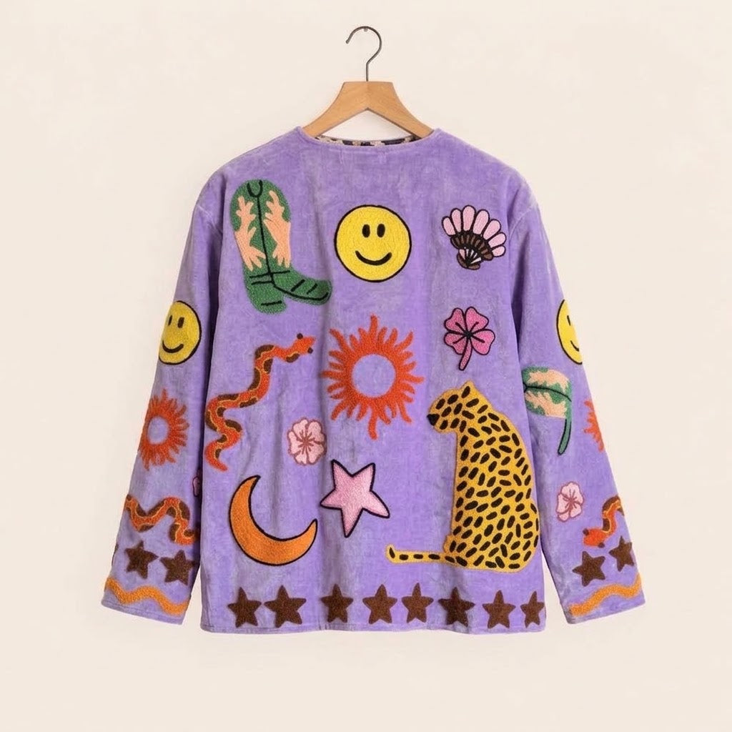 Velvet embroidery Ella jacket