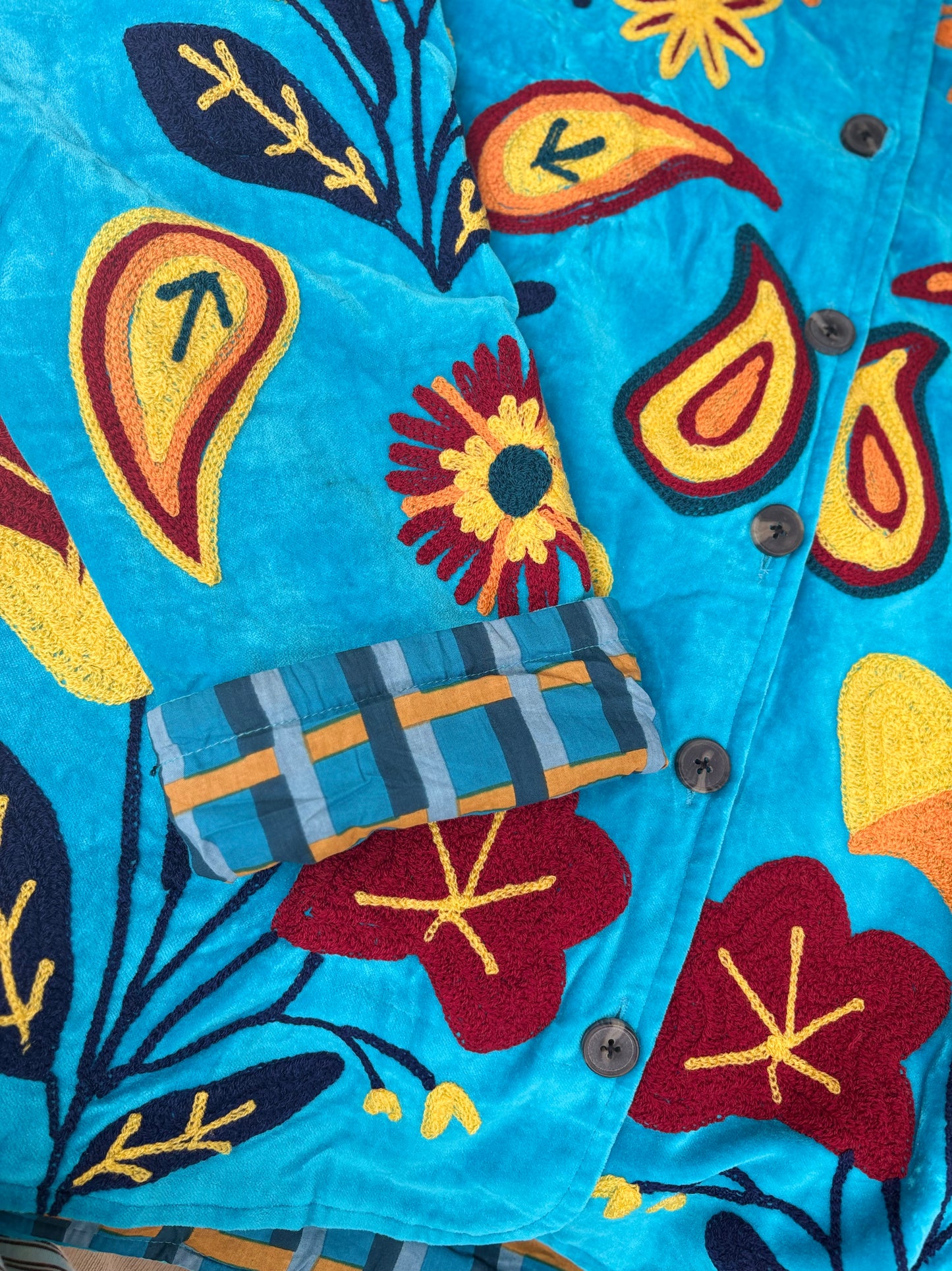 TOUT - Blue Velvet Flower Jacket