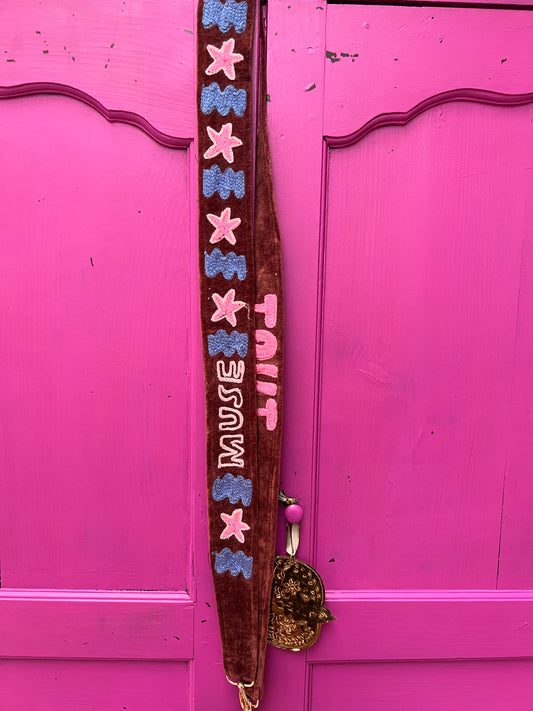 Velvet telefoon/tassenkoord stars