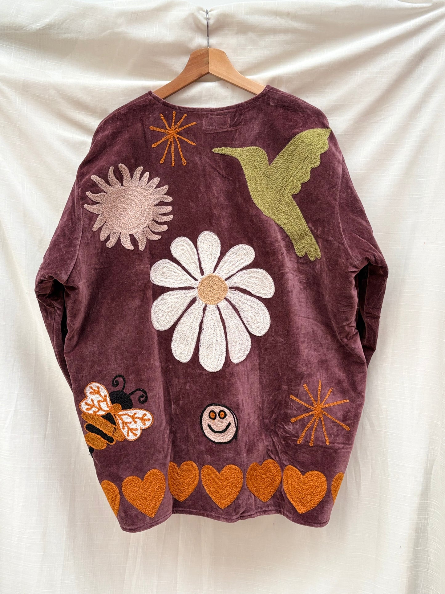 TOUT - Daisy Jacket Velvet Aubergine
