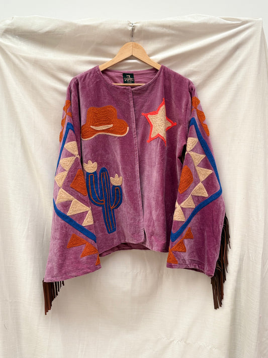 Velvet Fringe Jacket Cowboy