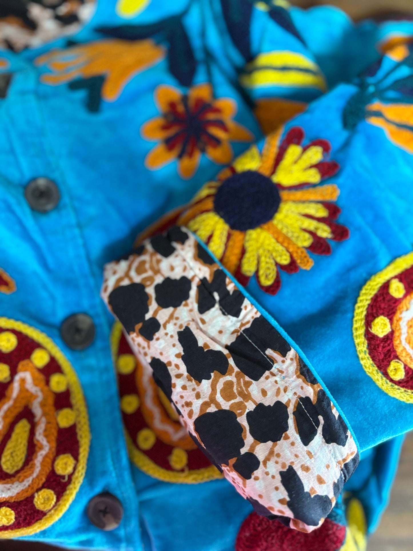 TOUT - Blue Velvet Flower Jacket
