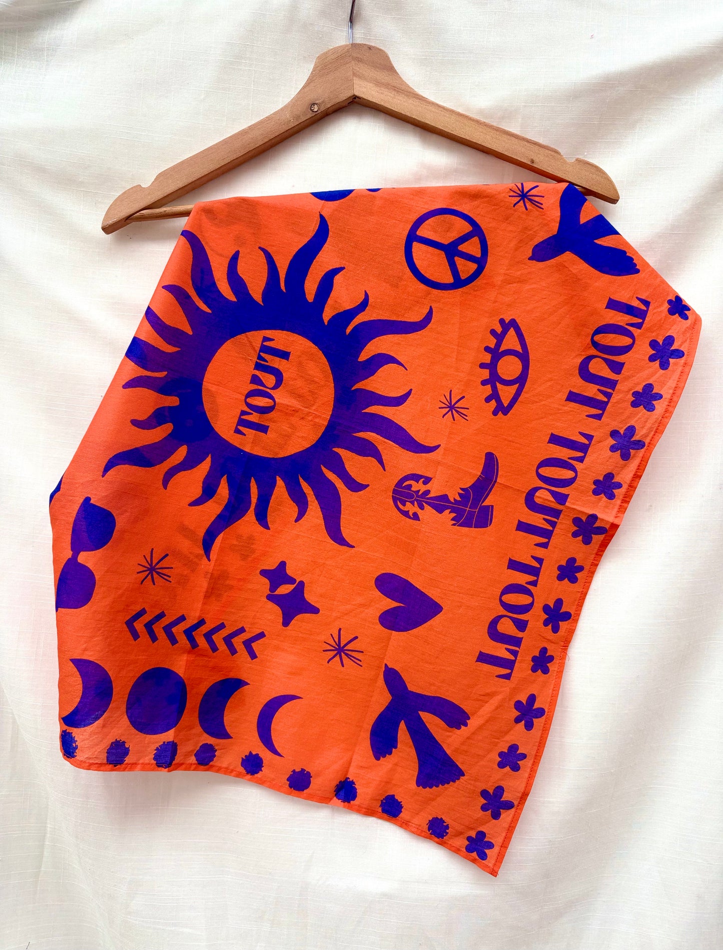 TOUT  Bandana Ellis Oranje-Blauw