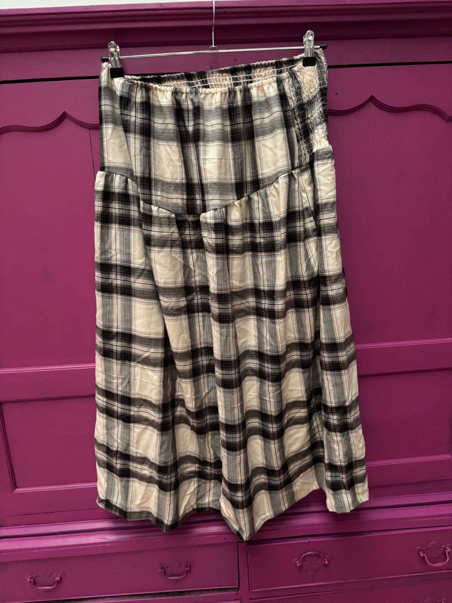 Set van 2 Blockprint maxi skirt black