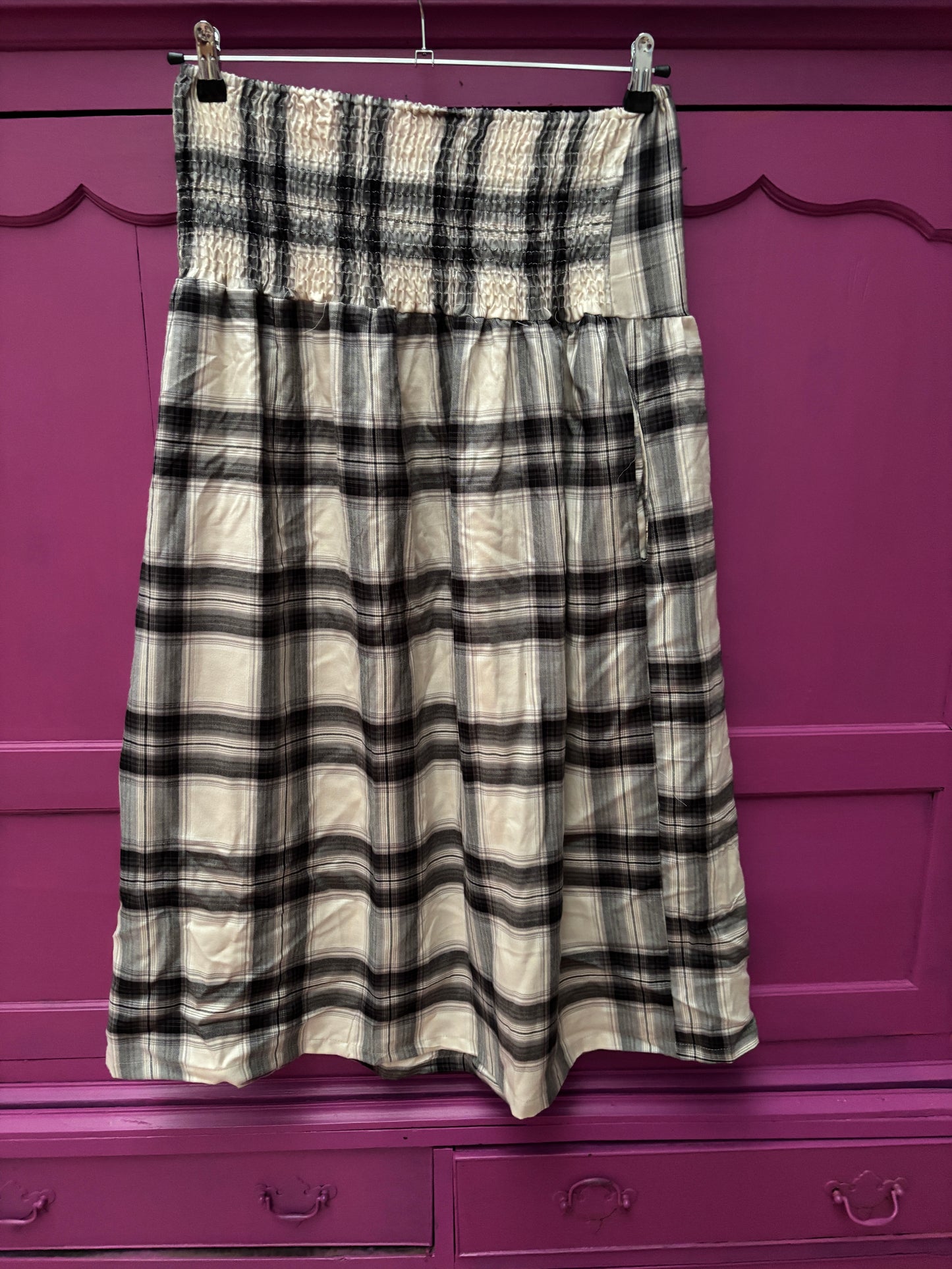 Set van 2 Blockprint maxi skirt black