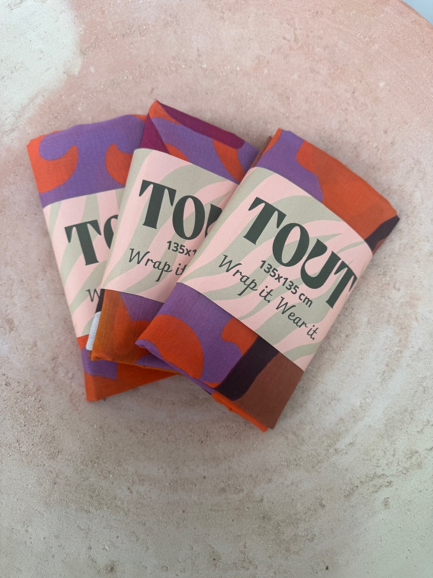 TOUT -  Amelie Sjaal WOMEN set van 3