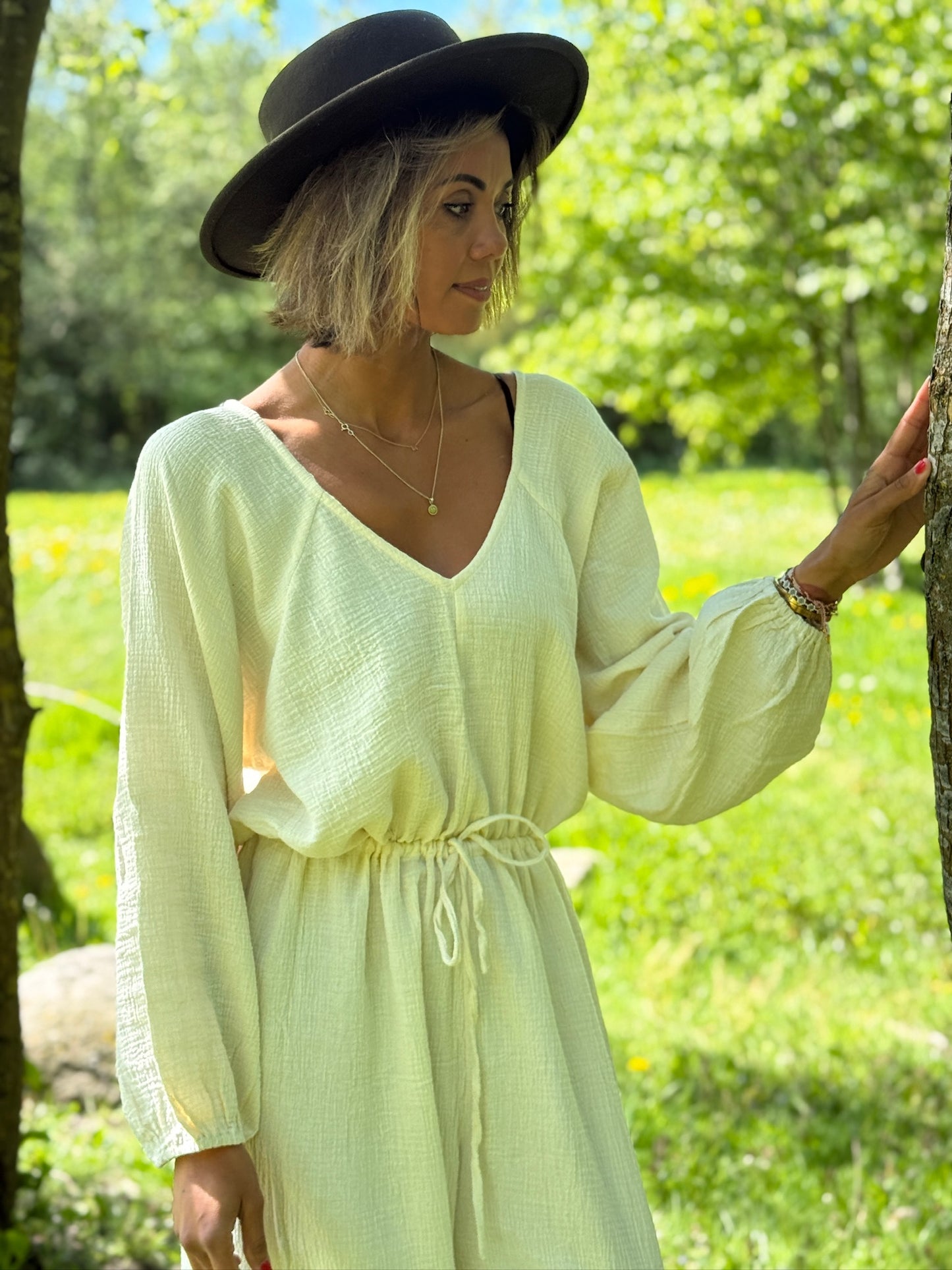 Set van 2 Elena broekpakken White