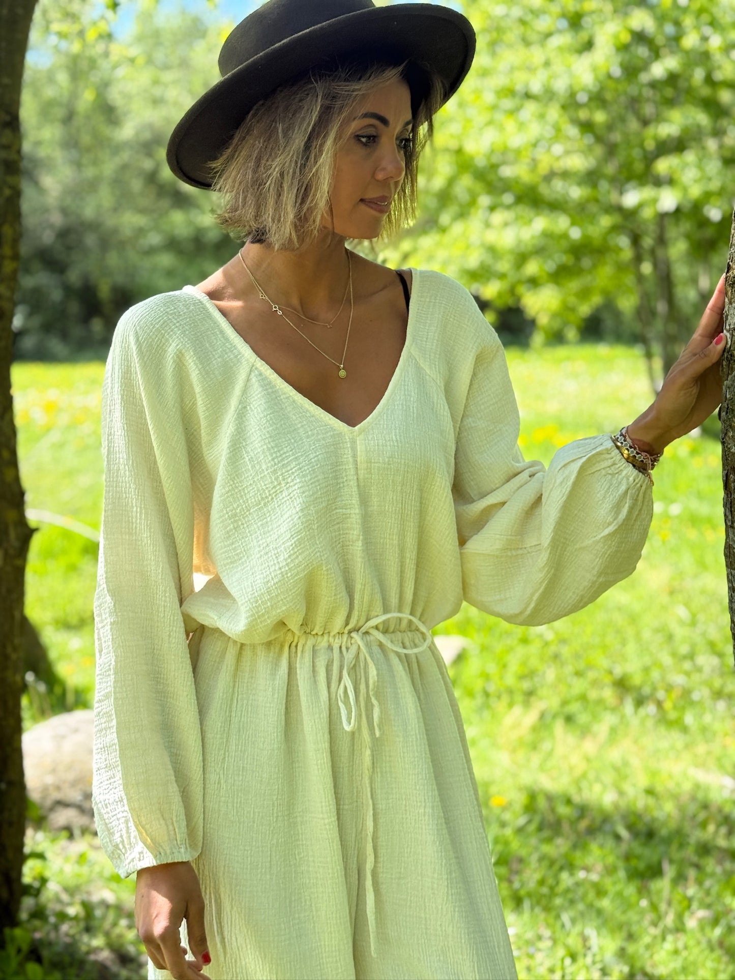 Set van 2 Elena broekpakken White