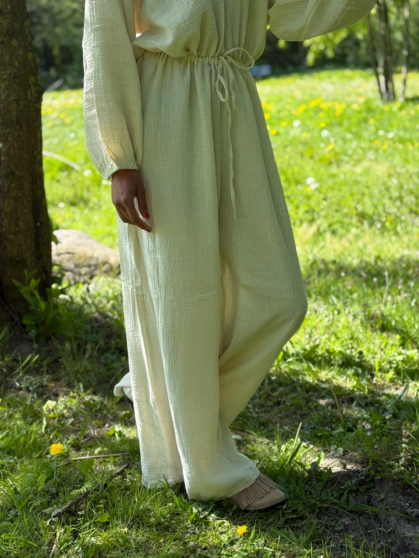 Set van 2 Elena broekpakken White