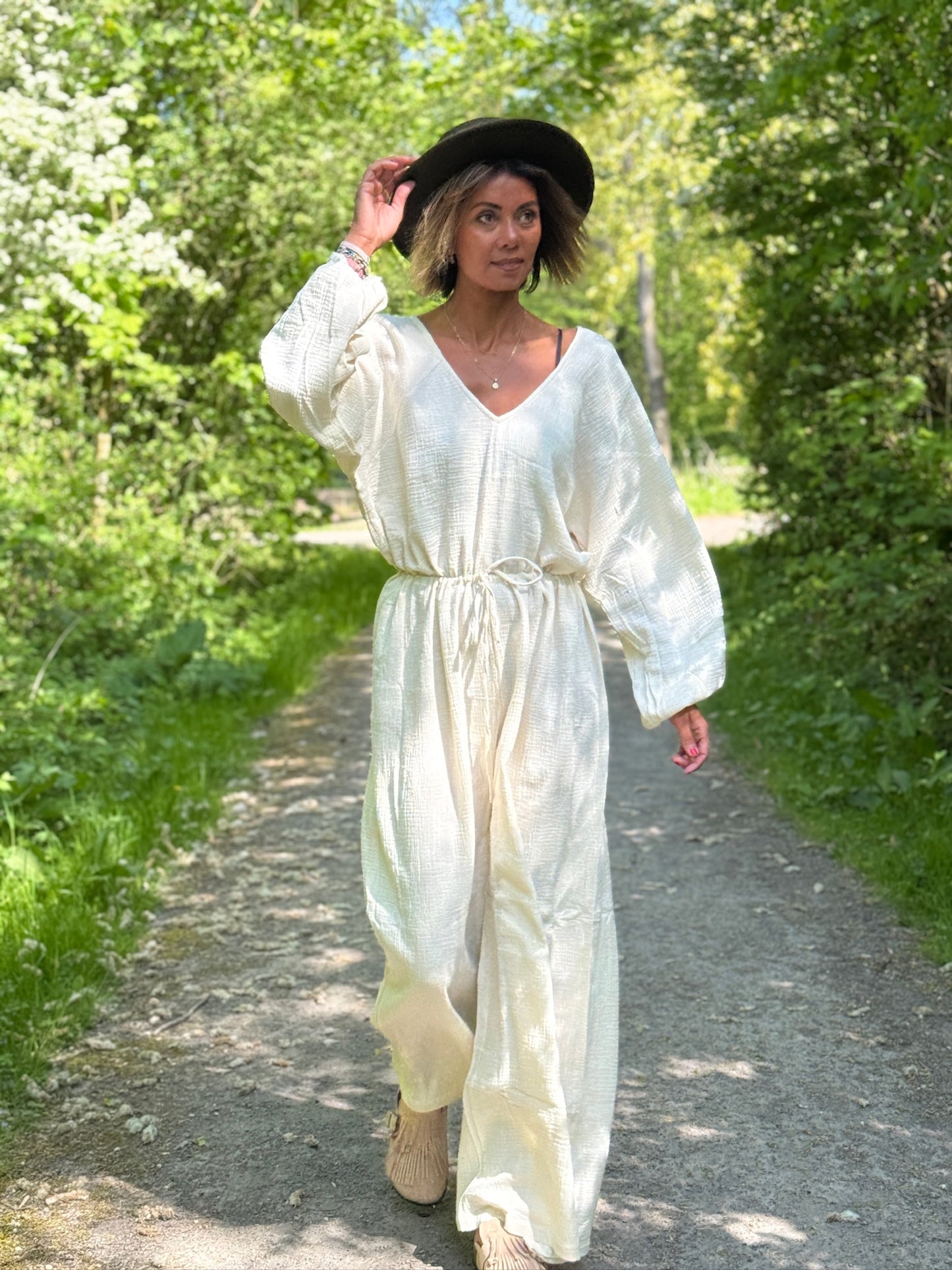 Set van 2 Elena broekpakken White
