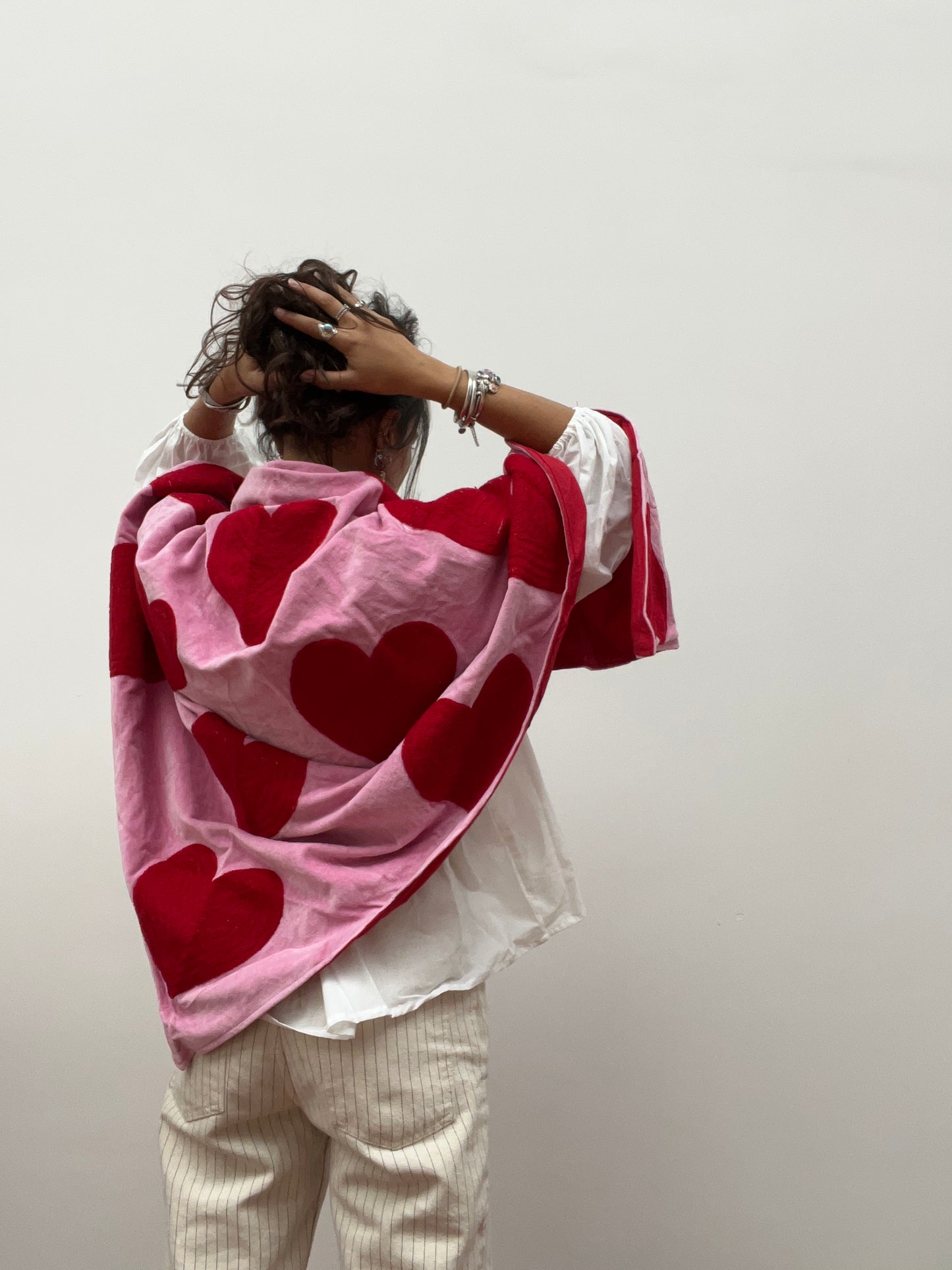 Set van 2 omslagdoeken hearts