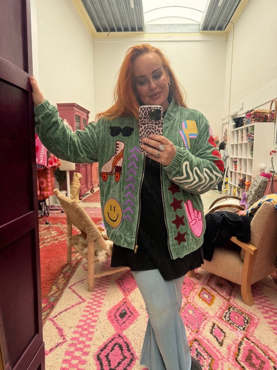 TOUT - Lola Bomber Velvet Green UNISEX