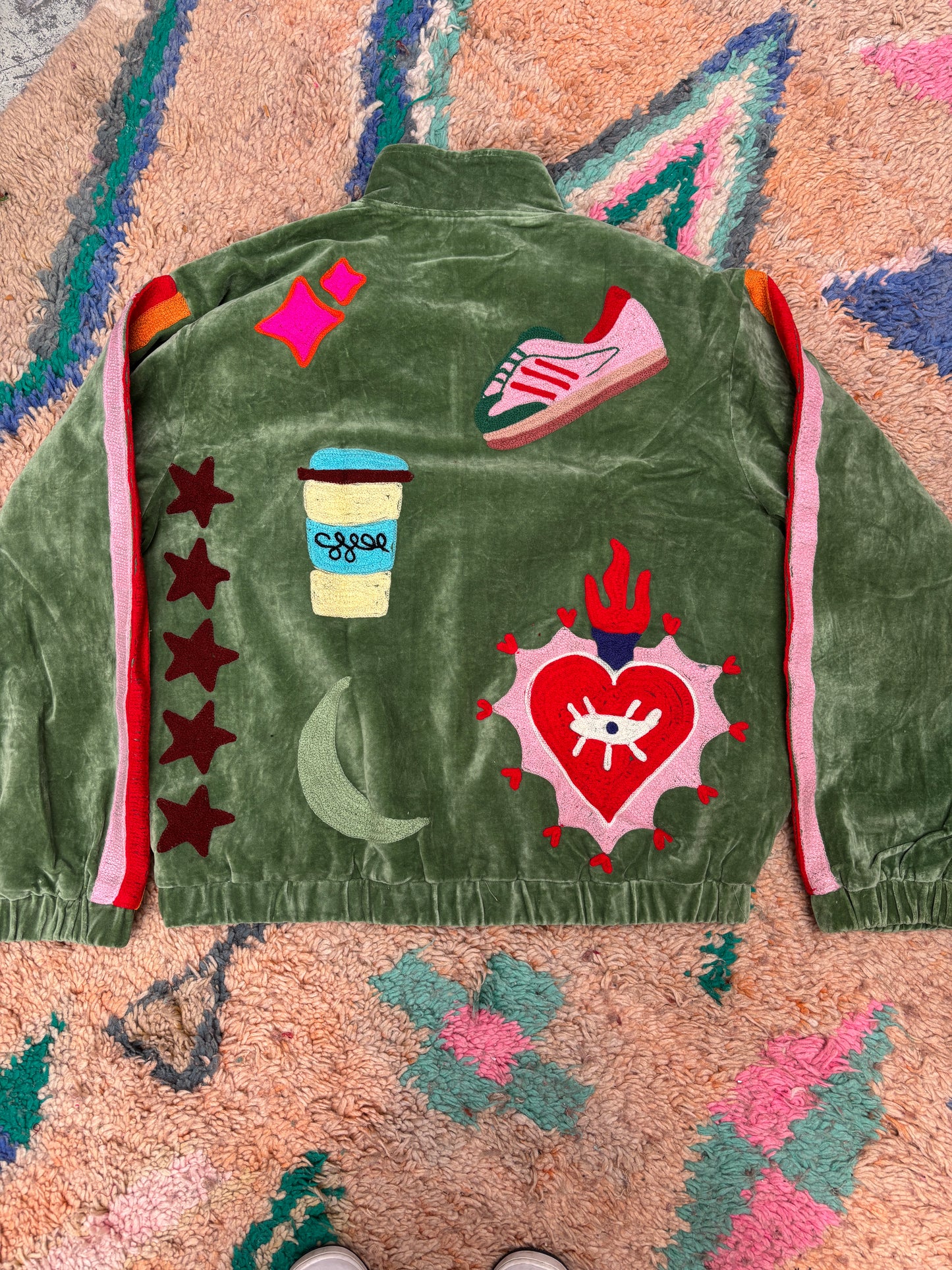 TOUT - Lola Bomber Velvet Green UNISEX