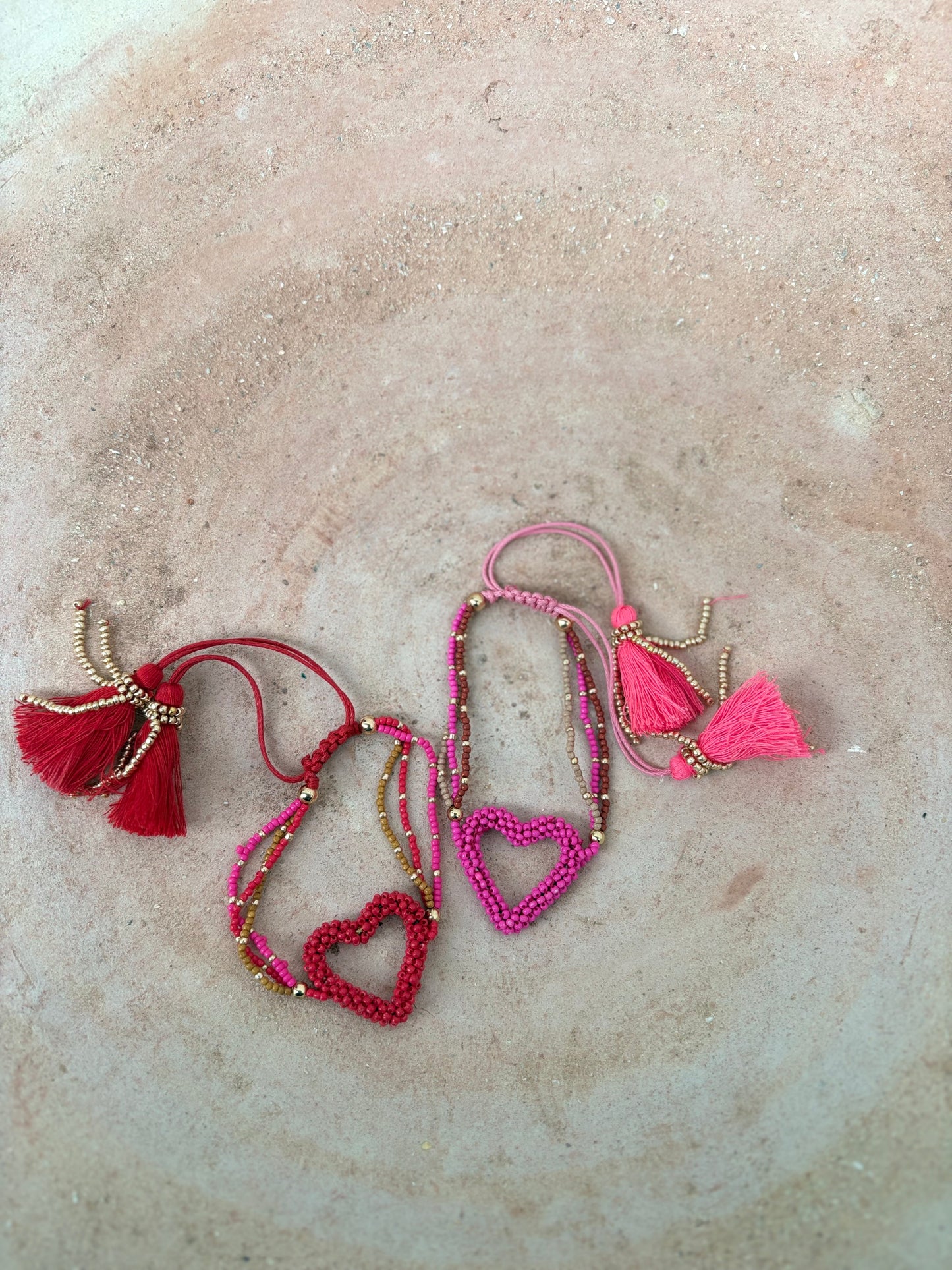 TOUT- Armband Liva heart set van 10
