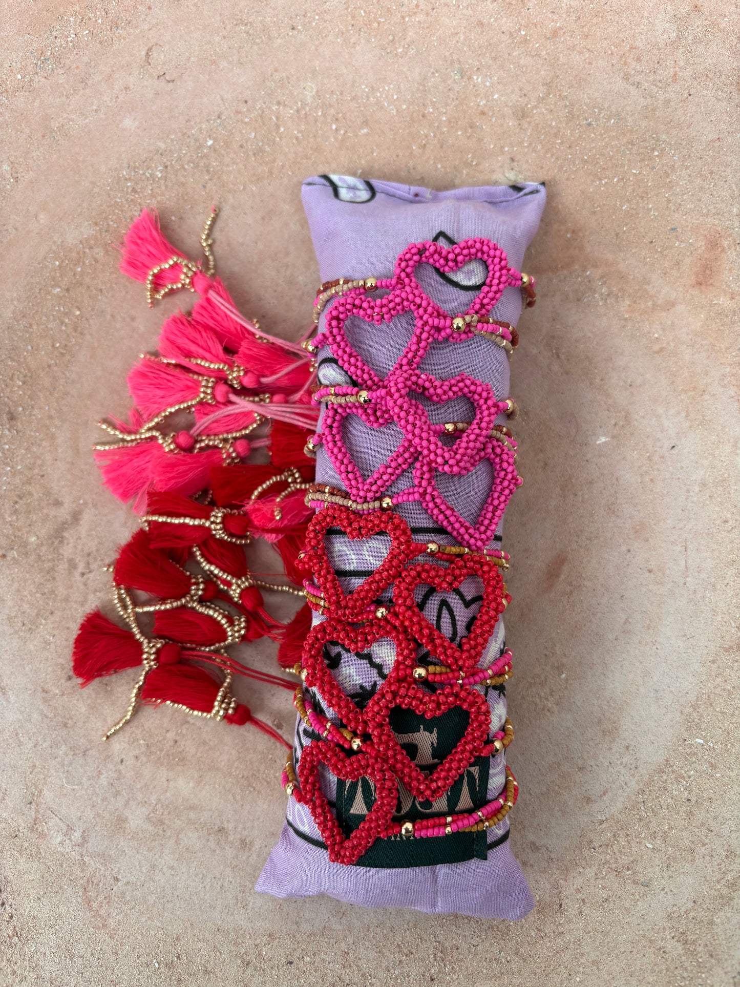 TOUT- Armband Liva heart set van 10