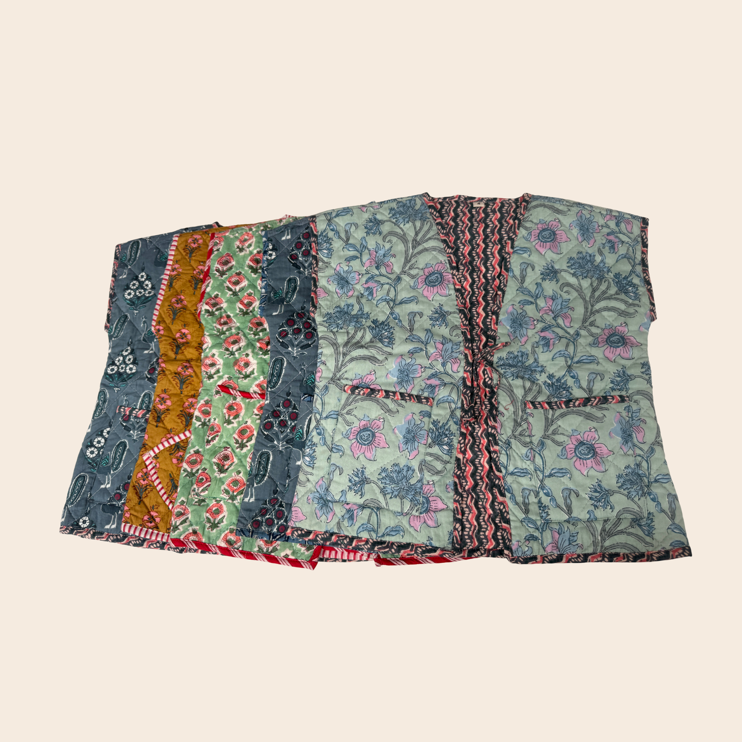 TOUT- Gilet Livia Blockprint Assorti 4Y