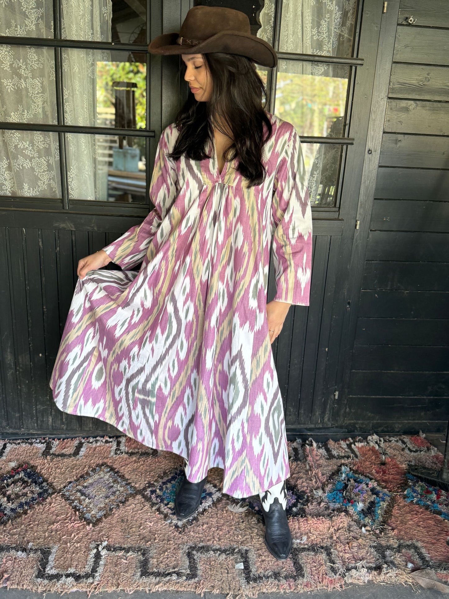 Zijde Ikat jurk