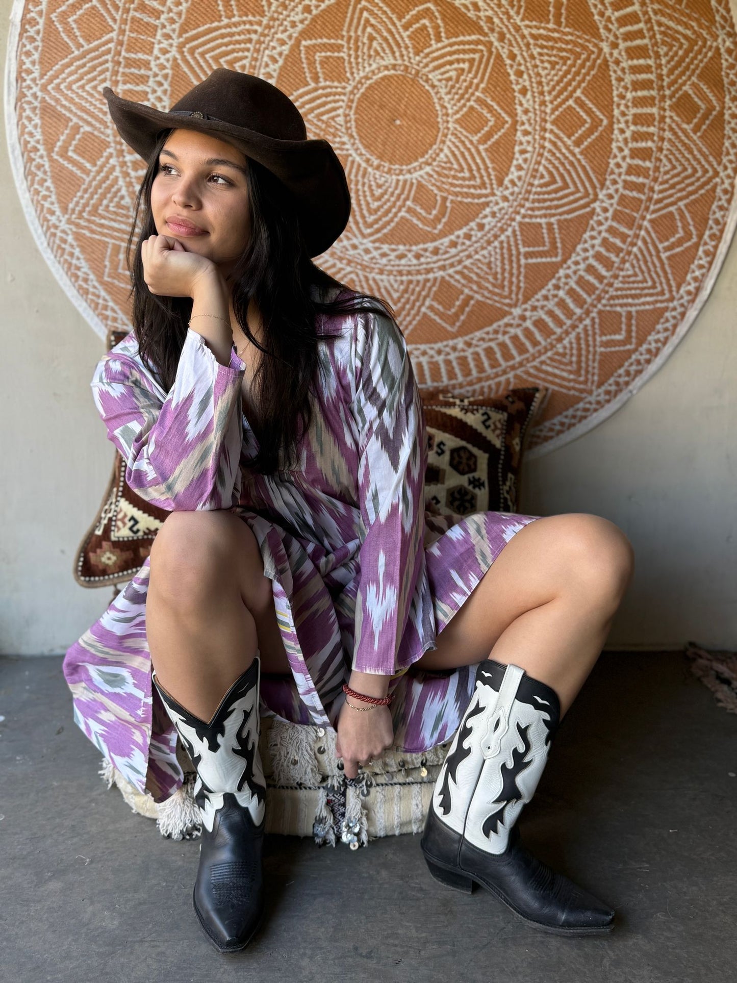 Zijde Ikat jurk