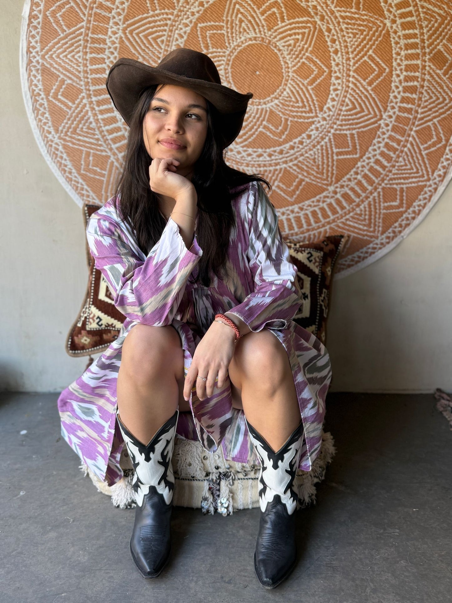 Zijde Ikat jurk