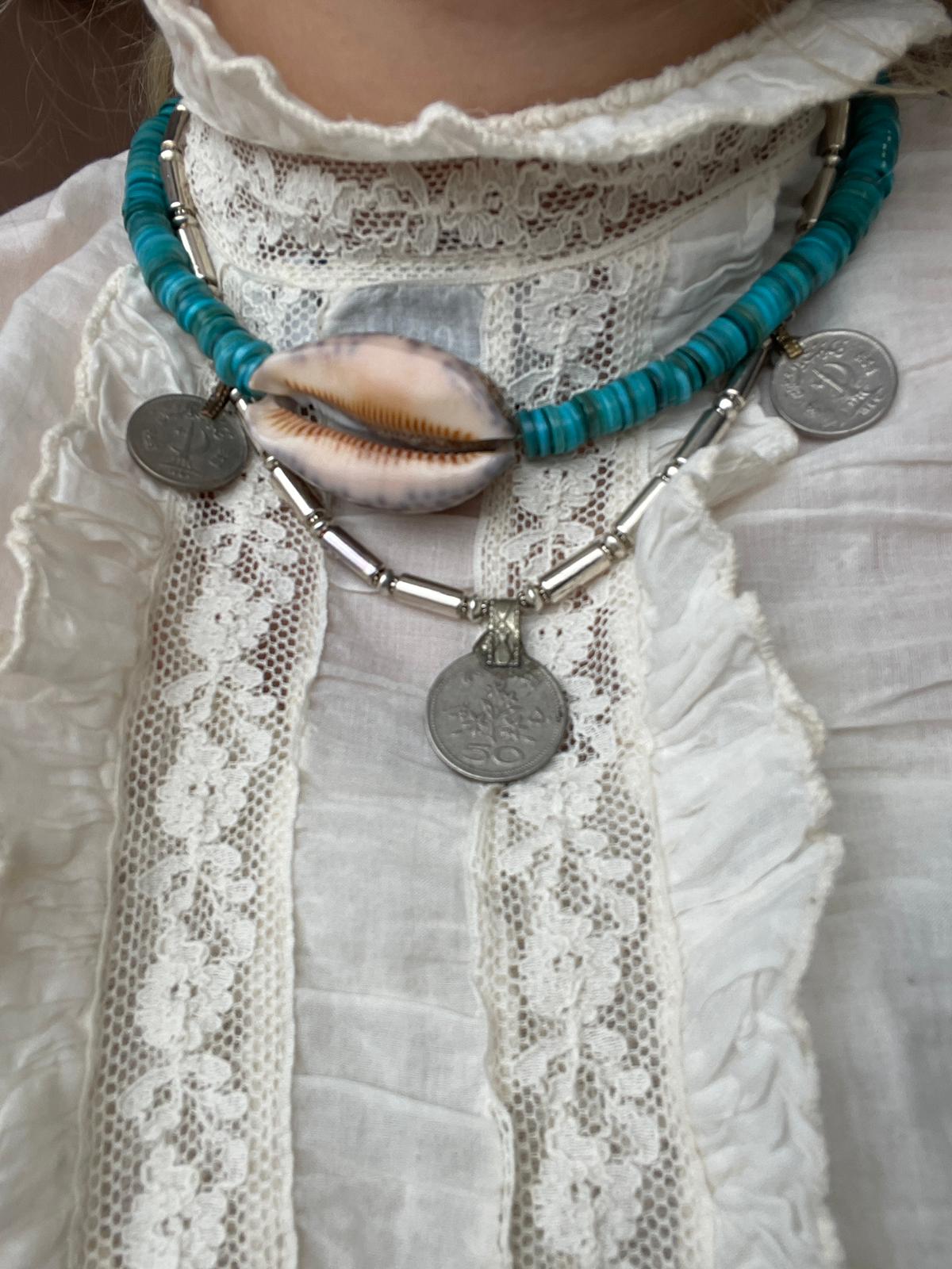 Vintage muntenketting Eefje