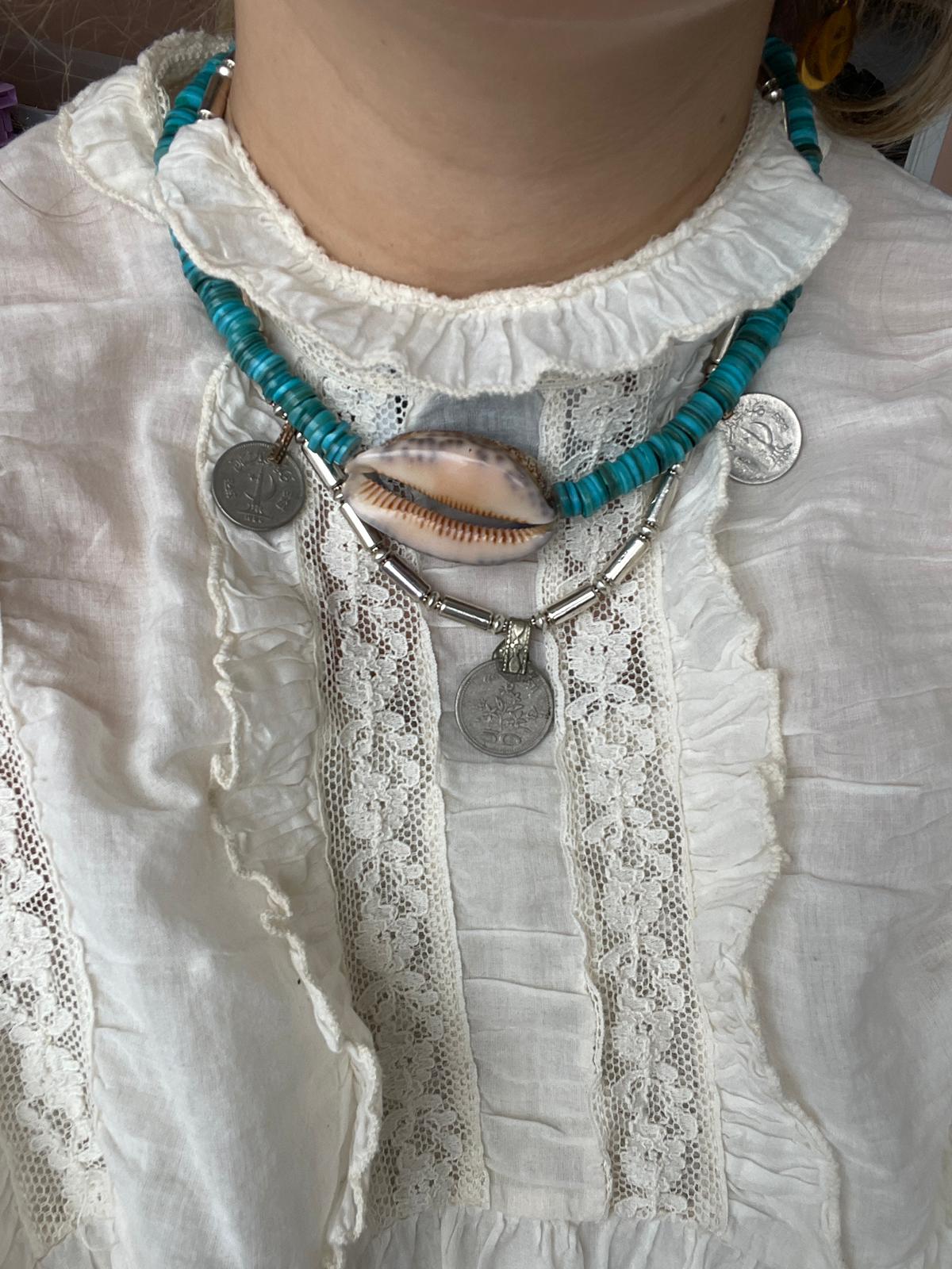 Vintage muntenketting Eefje