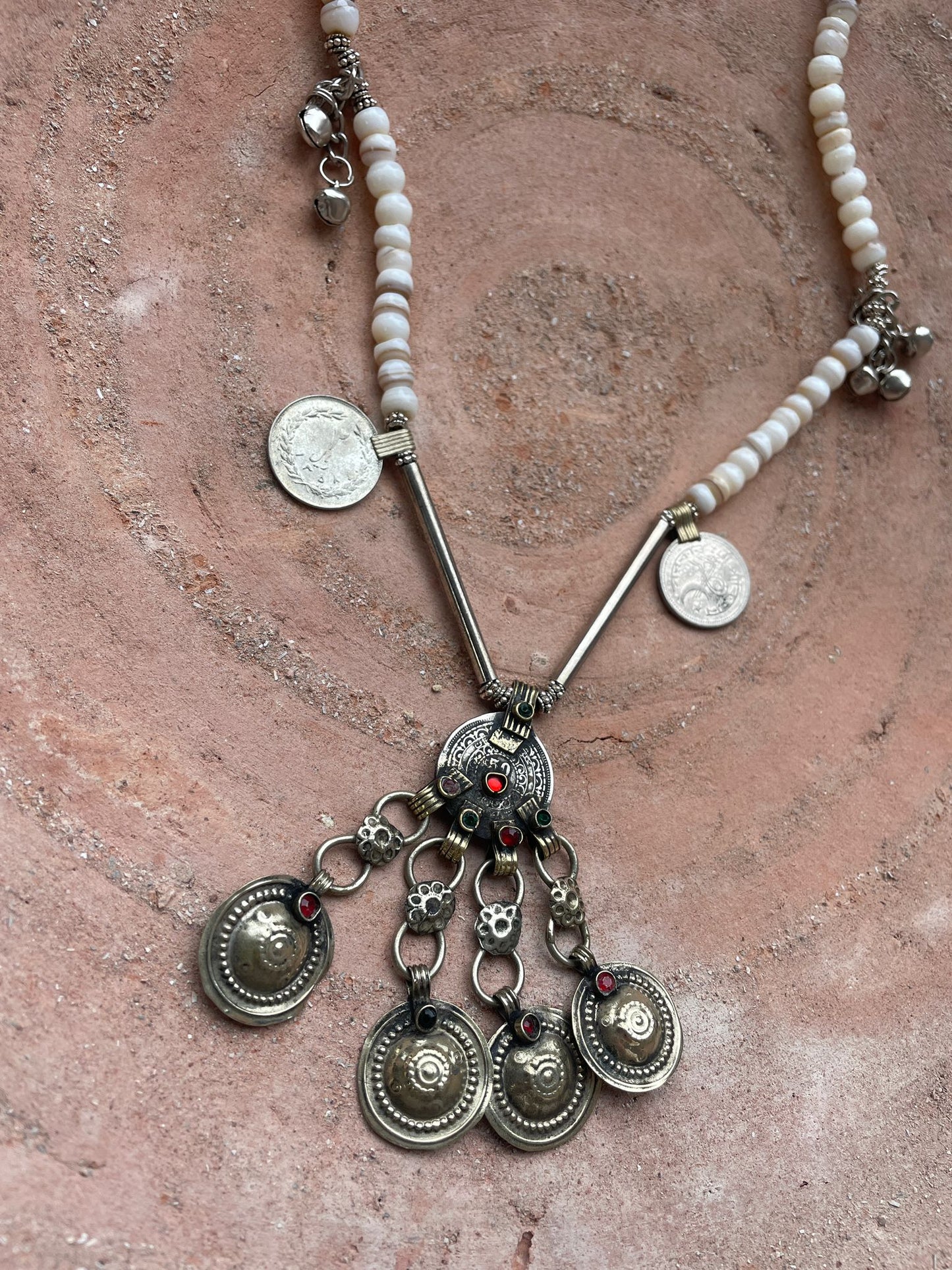 Muntenketting met vintage hanger Debbie