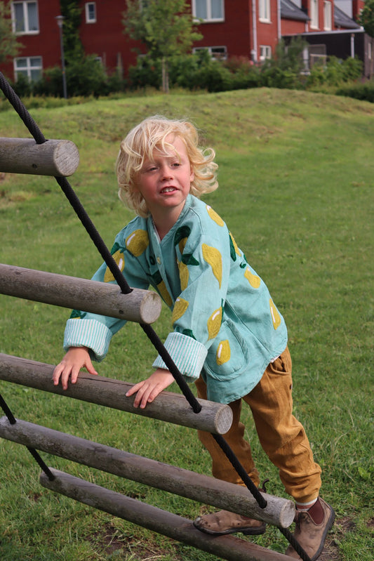 Cotton embroidery jacket lemons KIDS