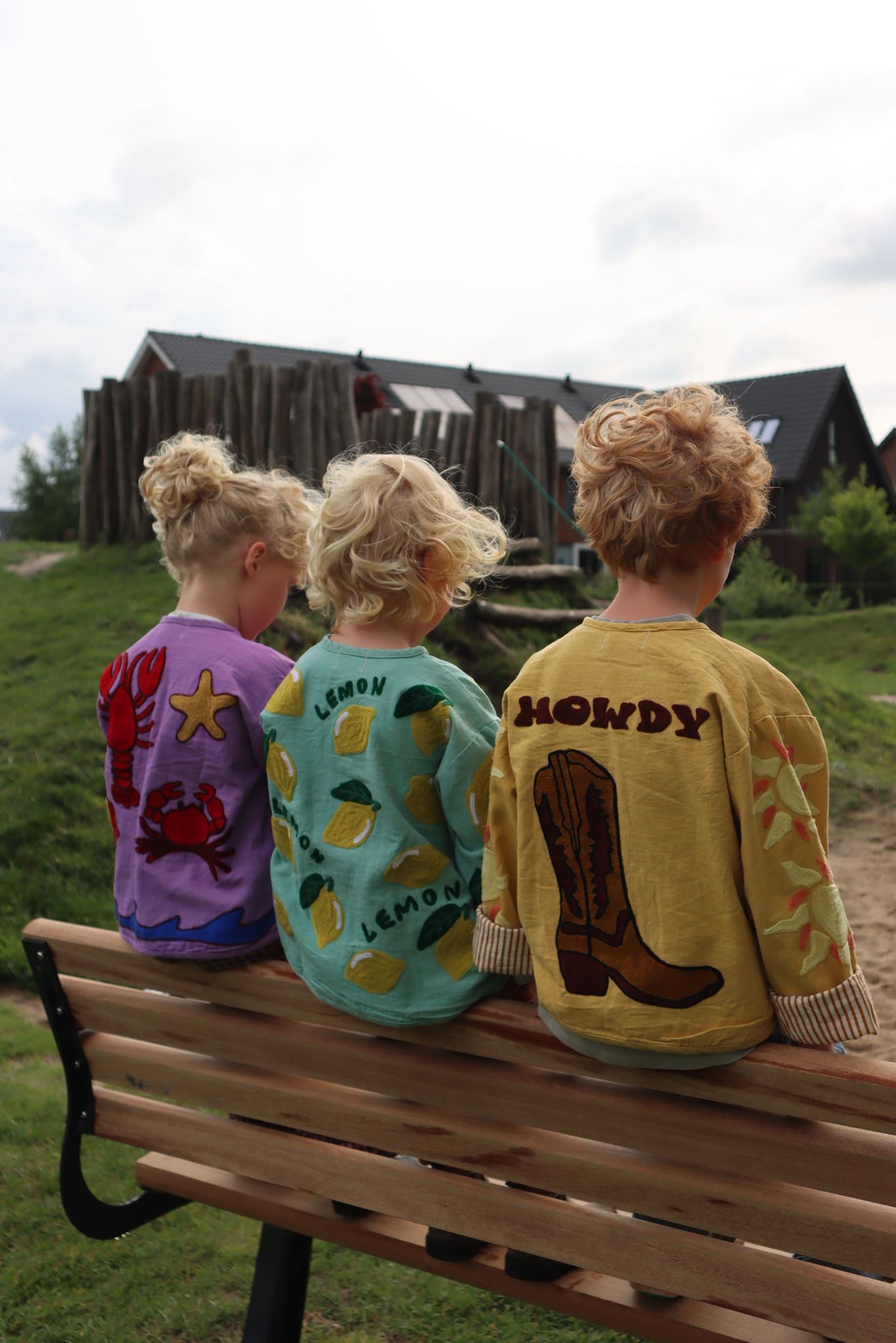 Cotton embroidery jacket lemons KIDS