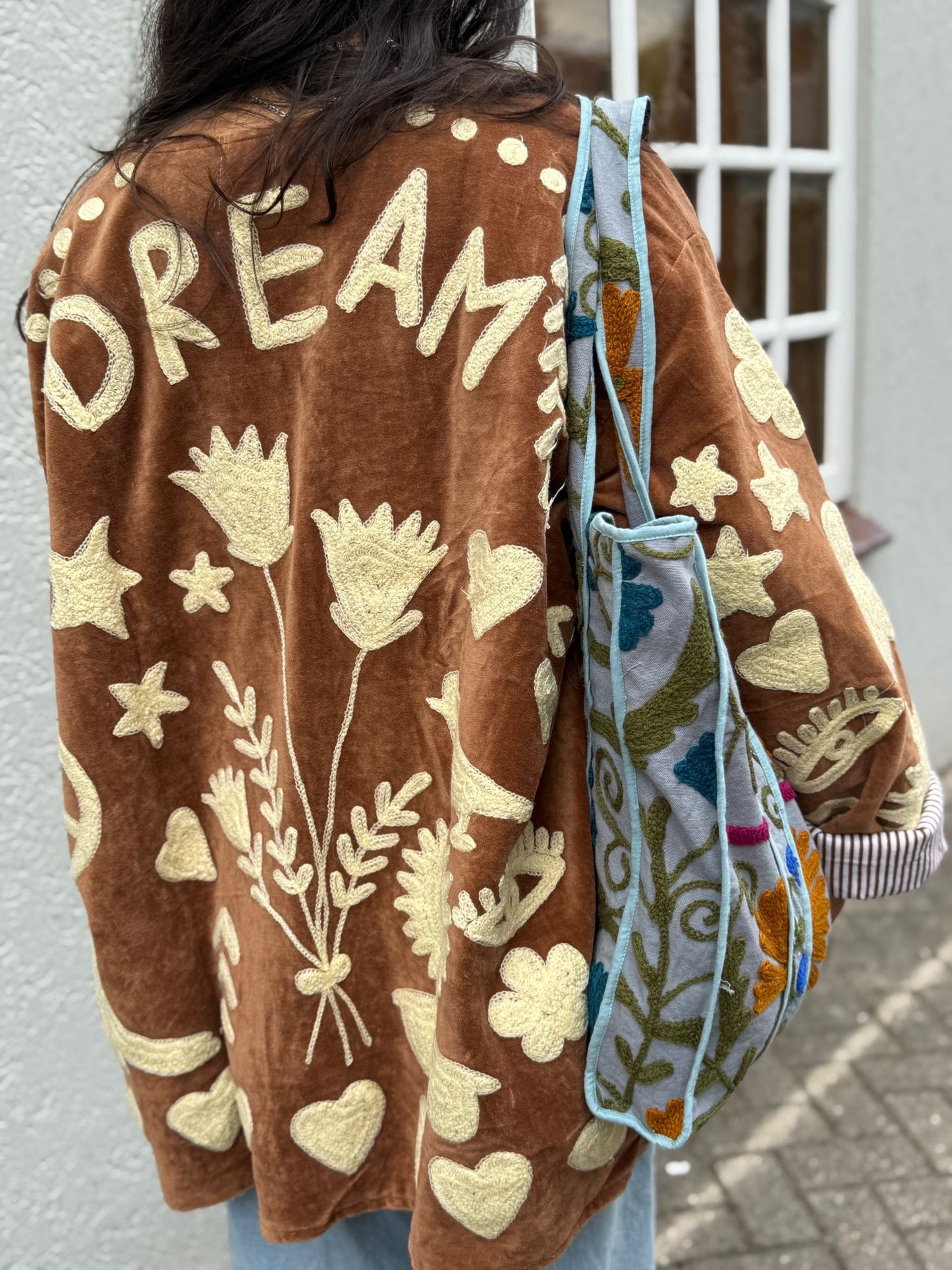 Velvet Jacket DREAM brown creme