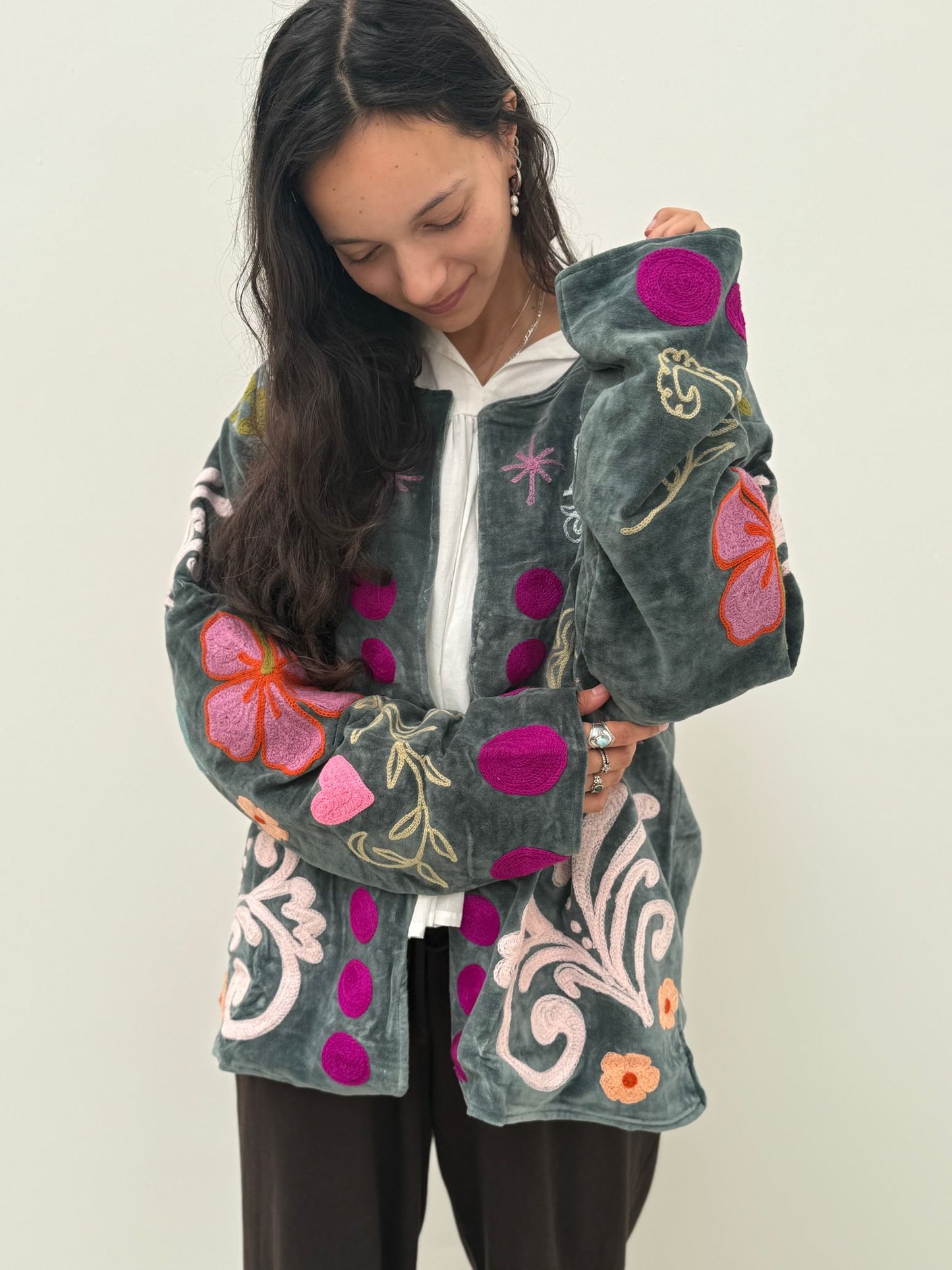 Velvet Jacket You are Loved