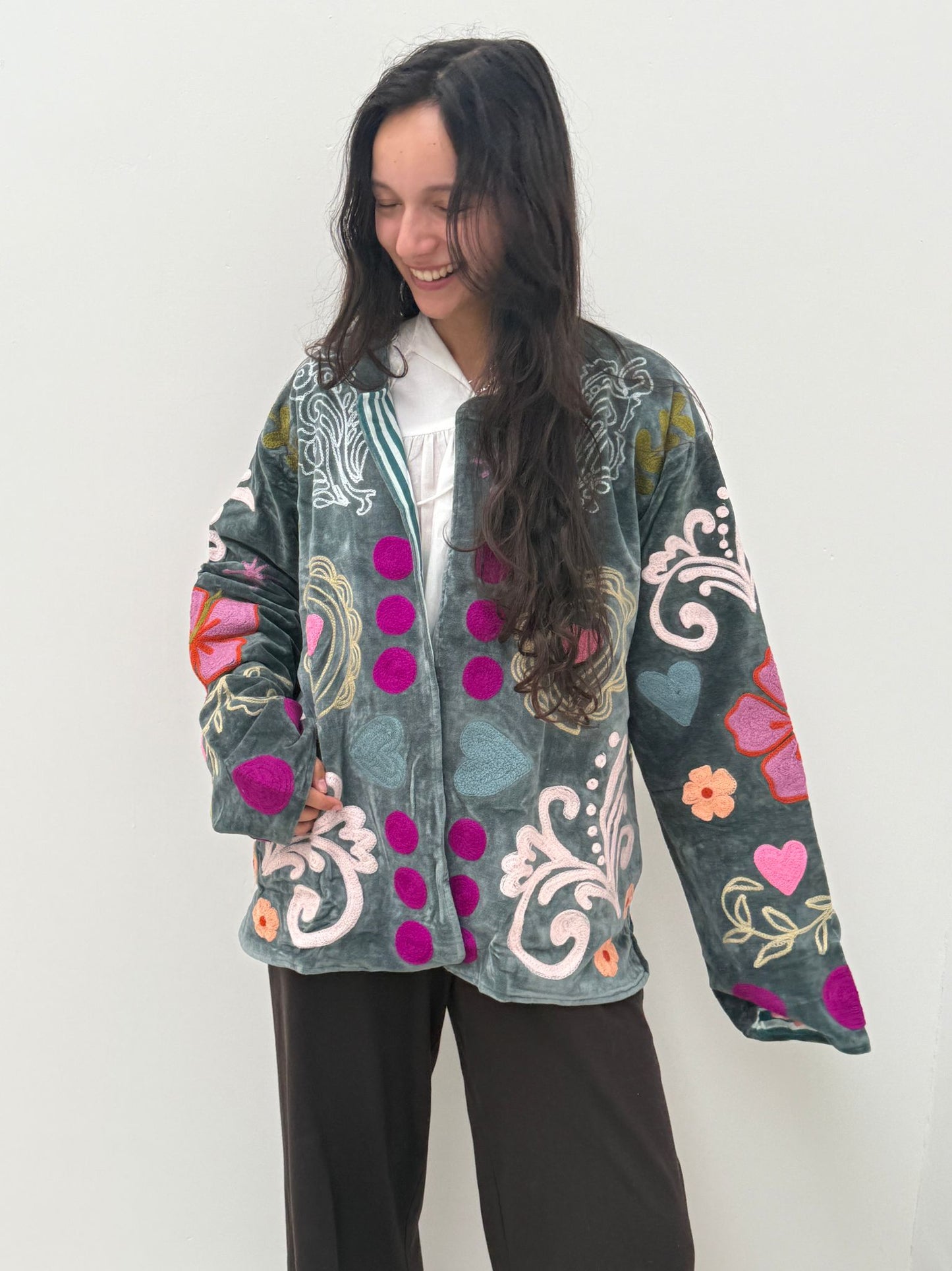 Velvet Jacket You are Loved
