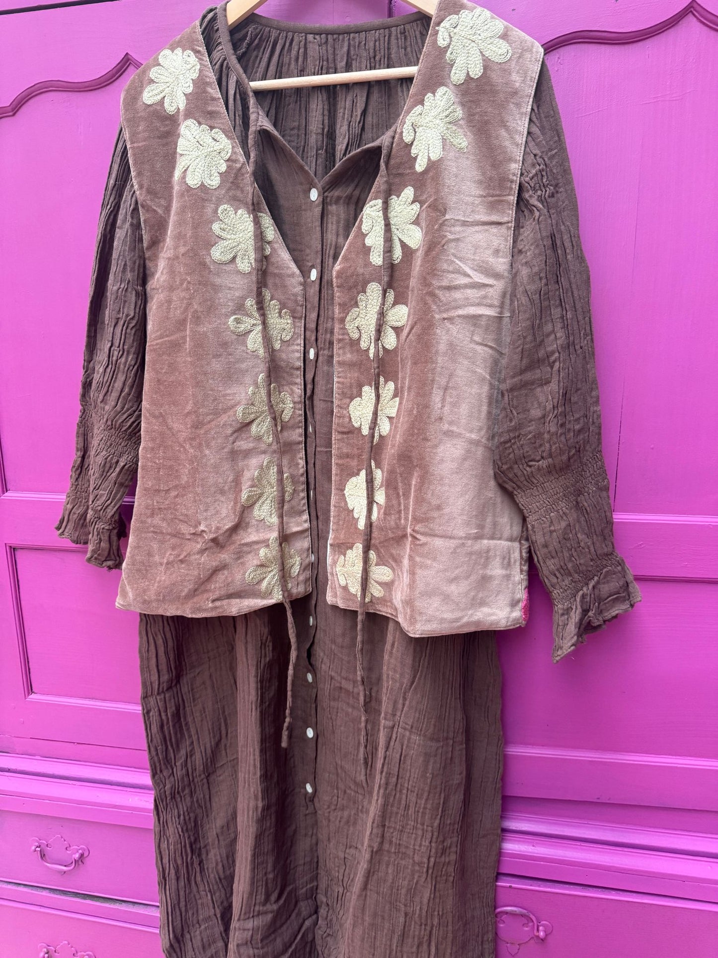 Cotton maxi dress Bruin